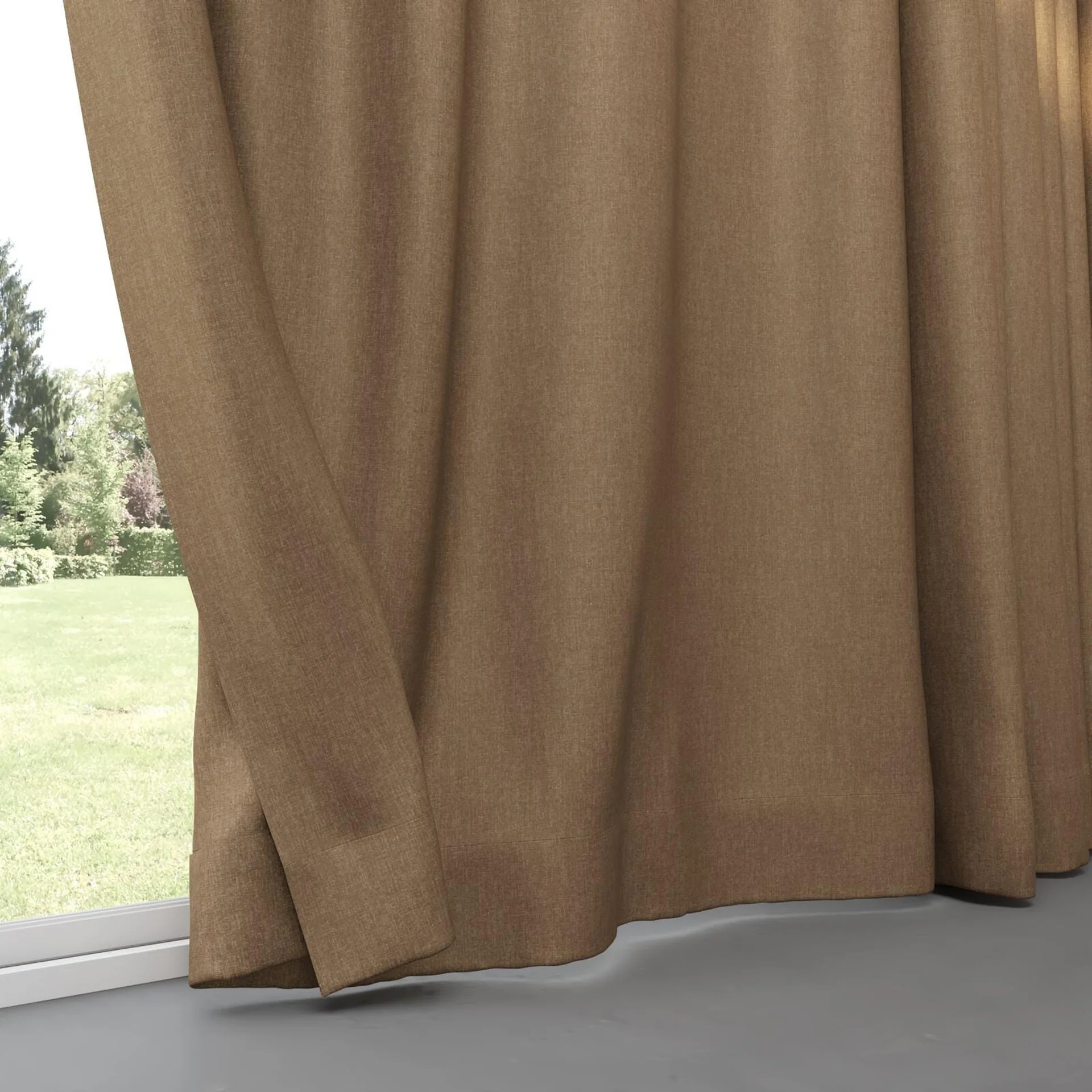 Bottom view of Kidglove Beaver, pinch pleat
