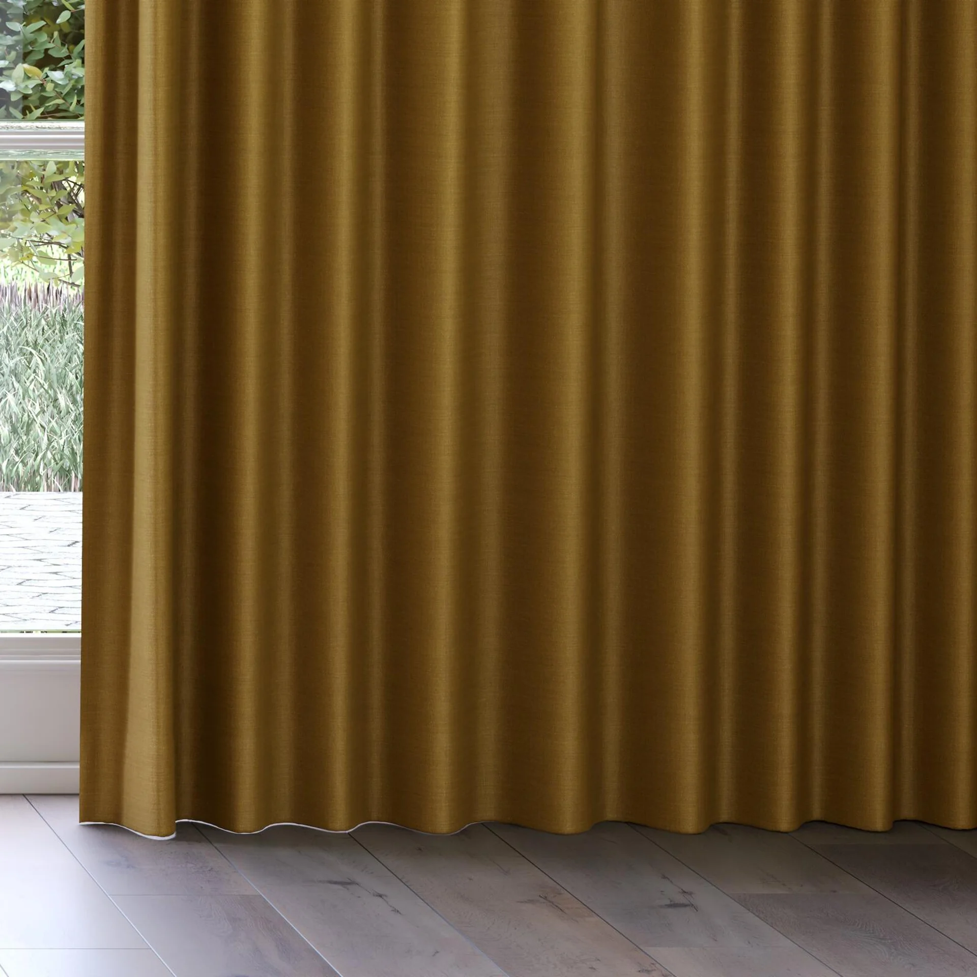 Bottom view of Linex Boa, on curtain rail