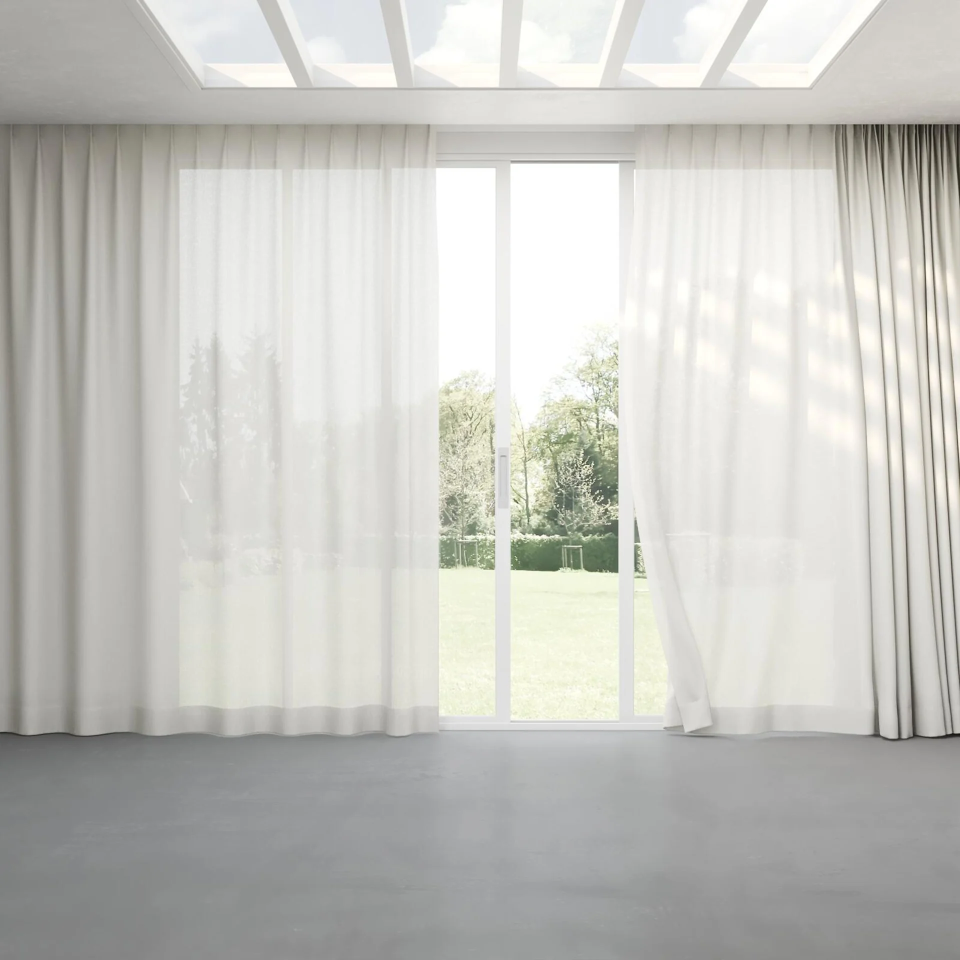 Full view of Kyoto Willow, pinch pleat