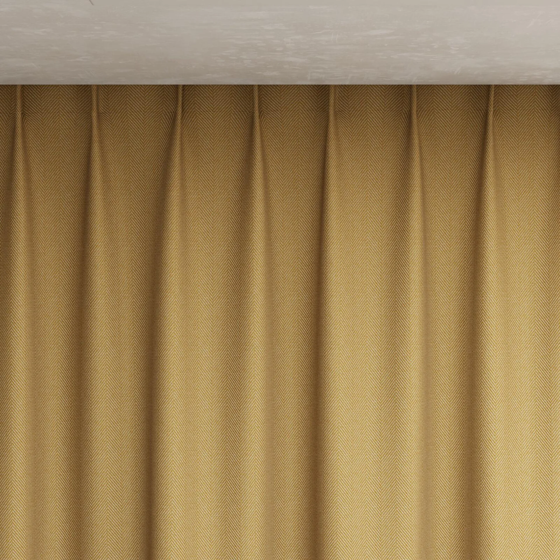 Top view of Trailblazer Sunflower, pinch pleat