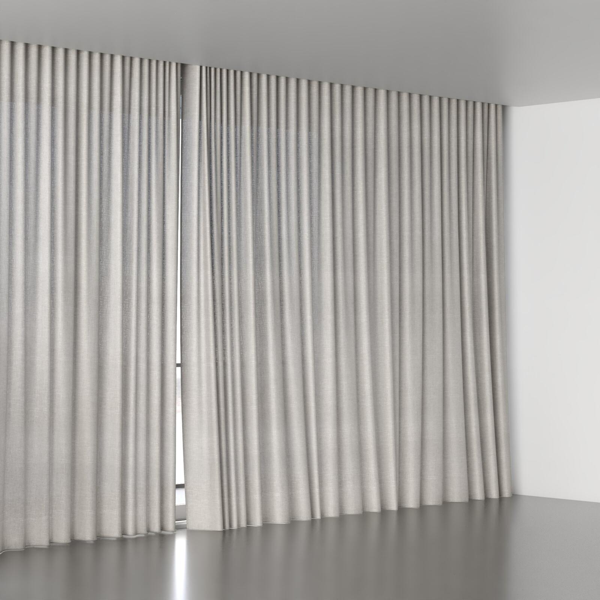Full view of Oxidant Tan, wave pleat
