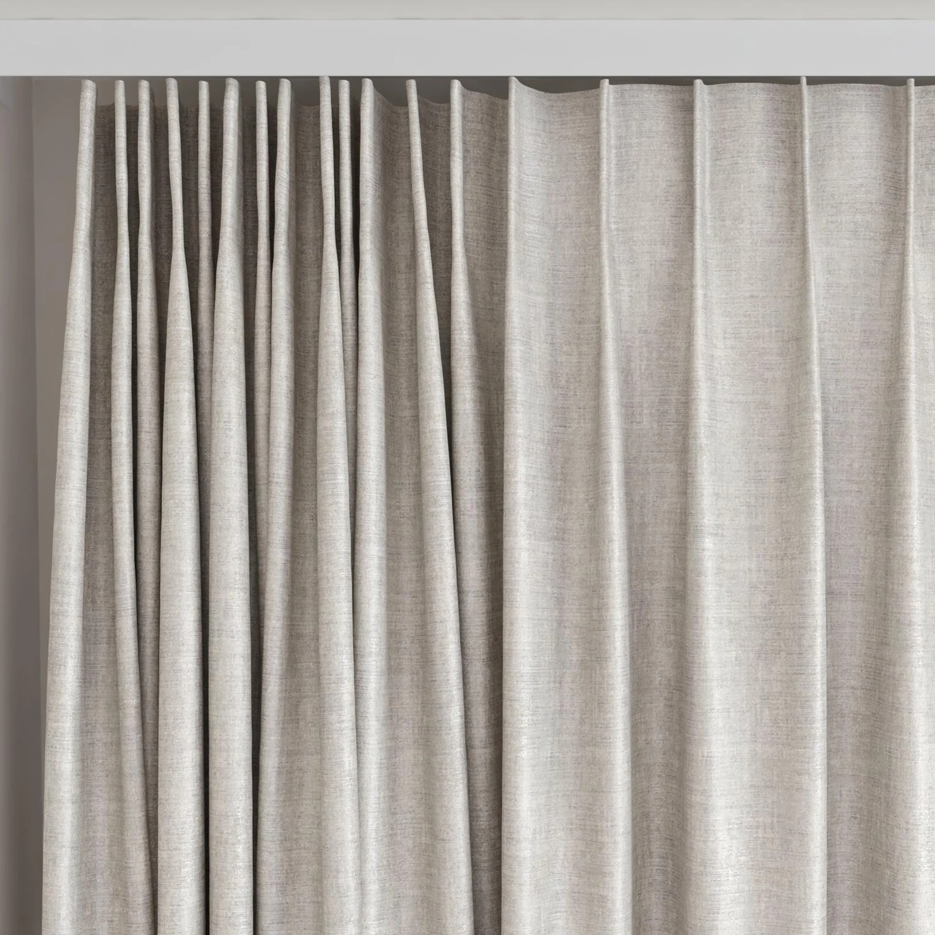 Top view of Nominee Papyrus, on curtain rail