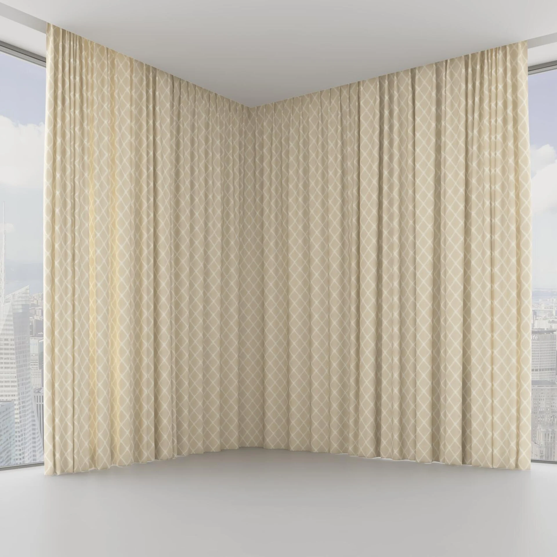Front view of Pantheon Birch, on hidden rail
