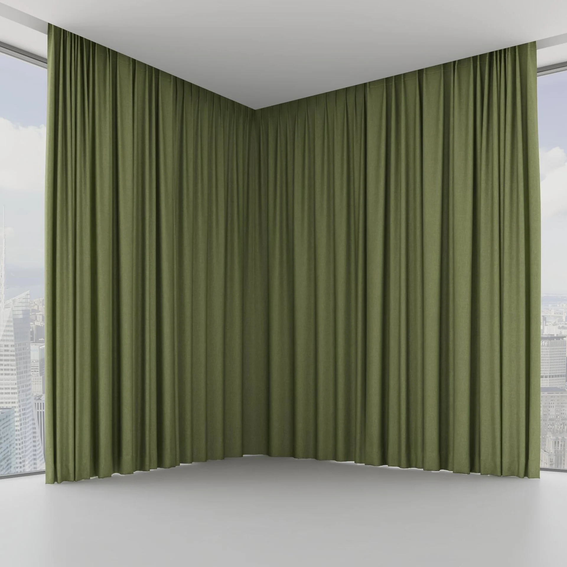 Front view of Perfecto Pesto, on hidden rail