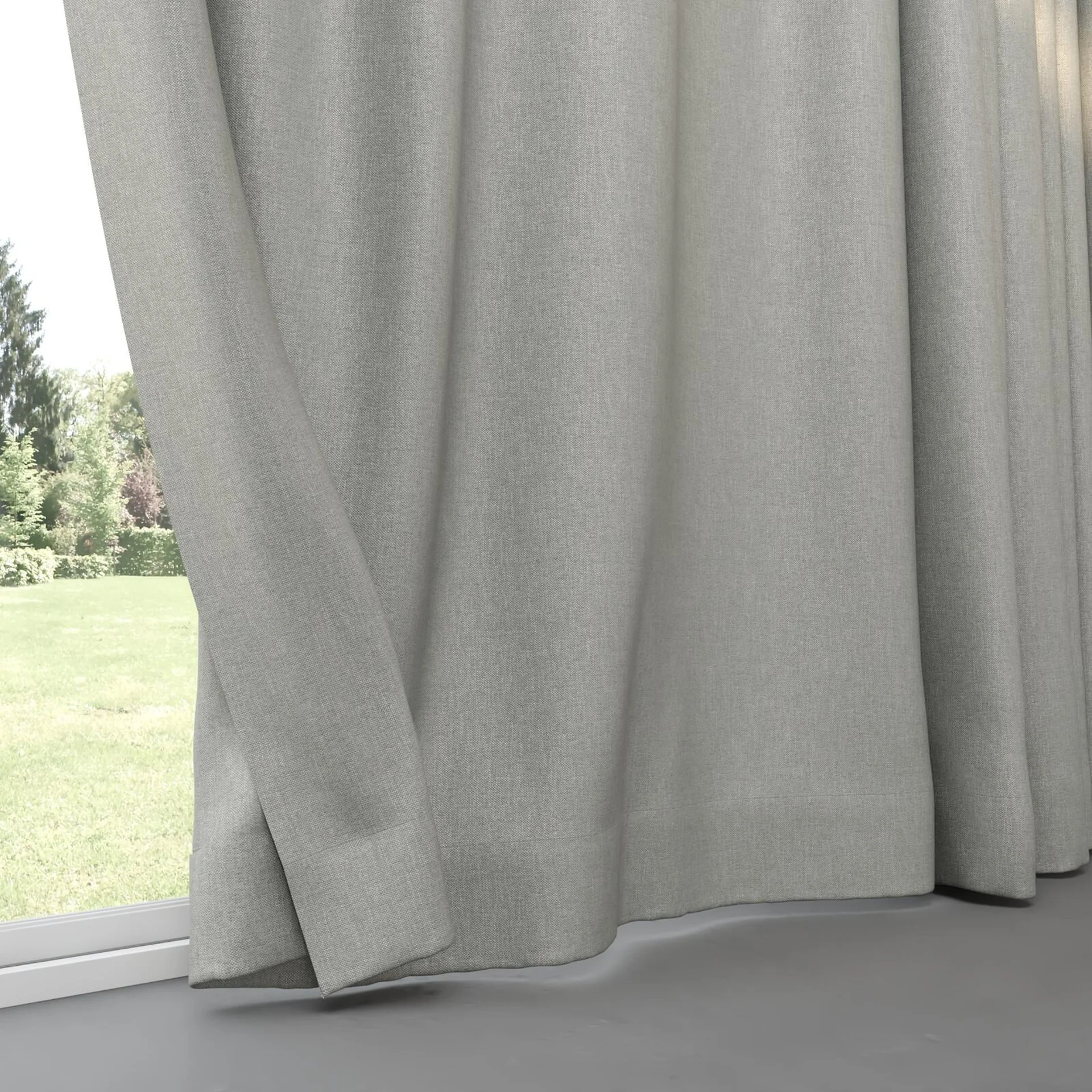 Bottom view of Perfecto Aluminium, pinch pleat