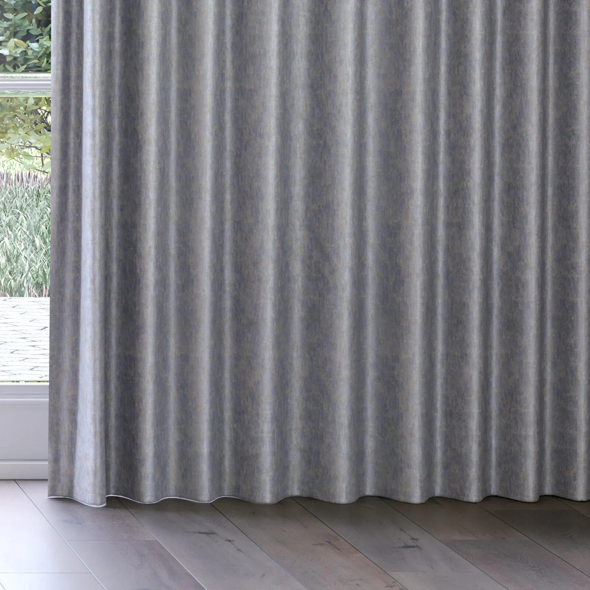 Bottom view of Renaissance Ocean, on curtain rail