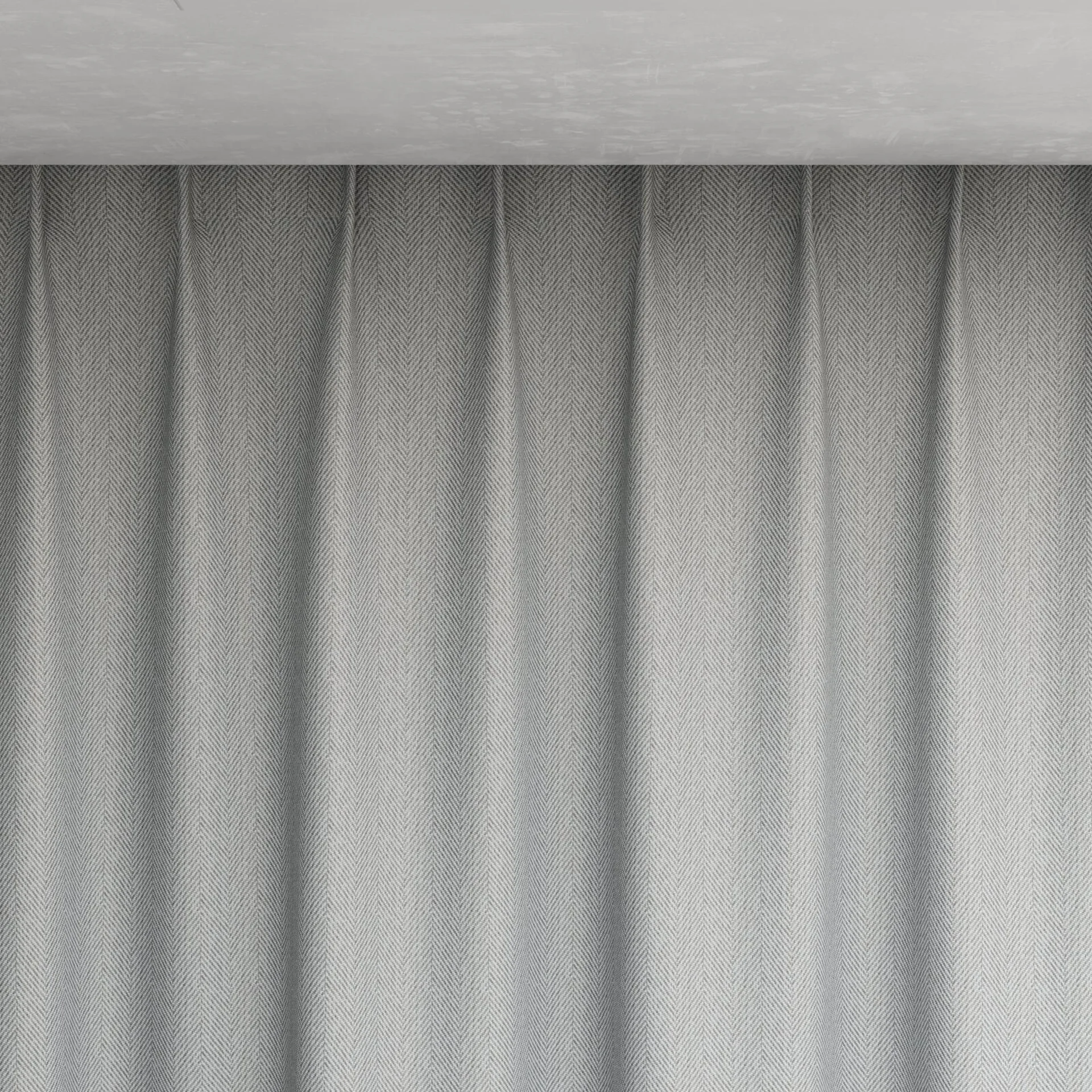 Top view of Trailblazer Silver, pinch pleat