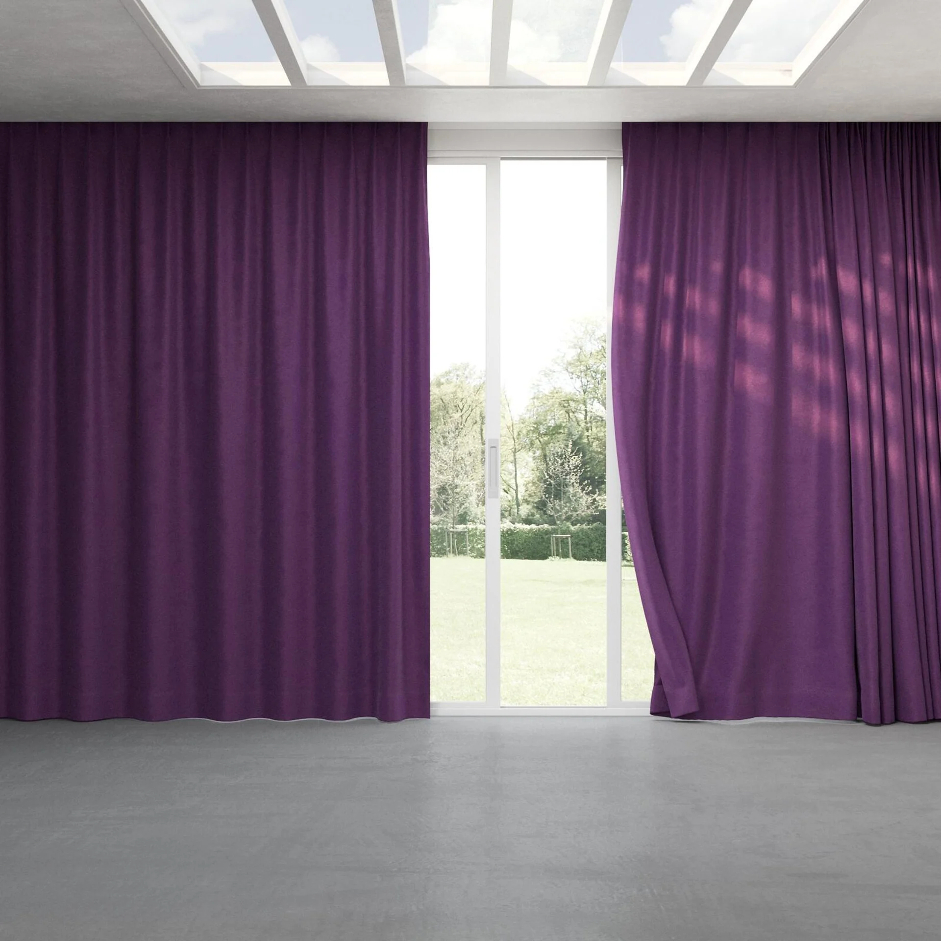 Full view of Moon Emperor, pinch pleat