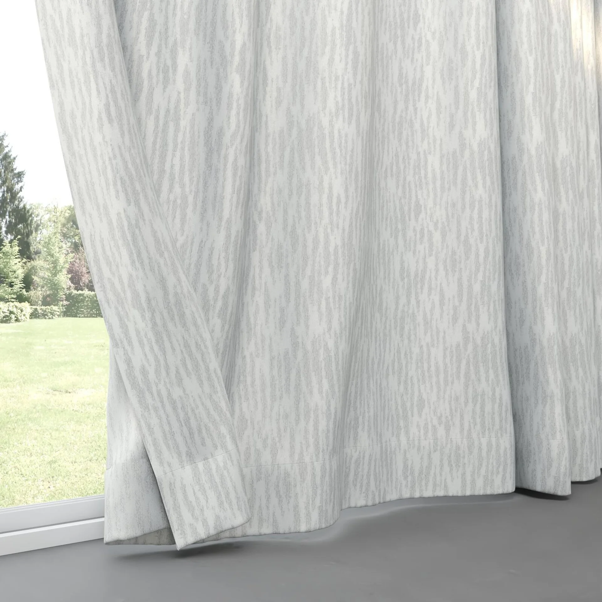 Bottom view of Aphelion Sterling, pinch pleat