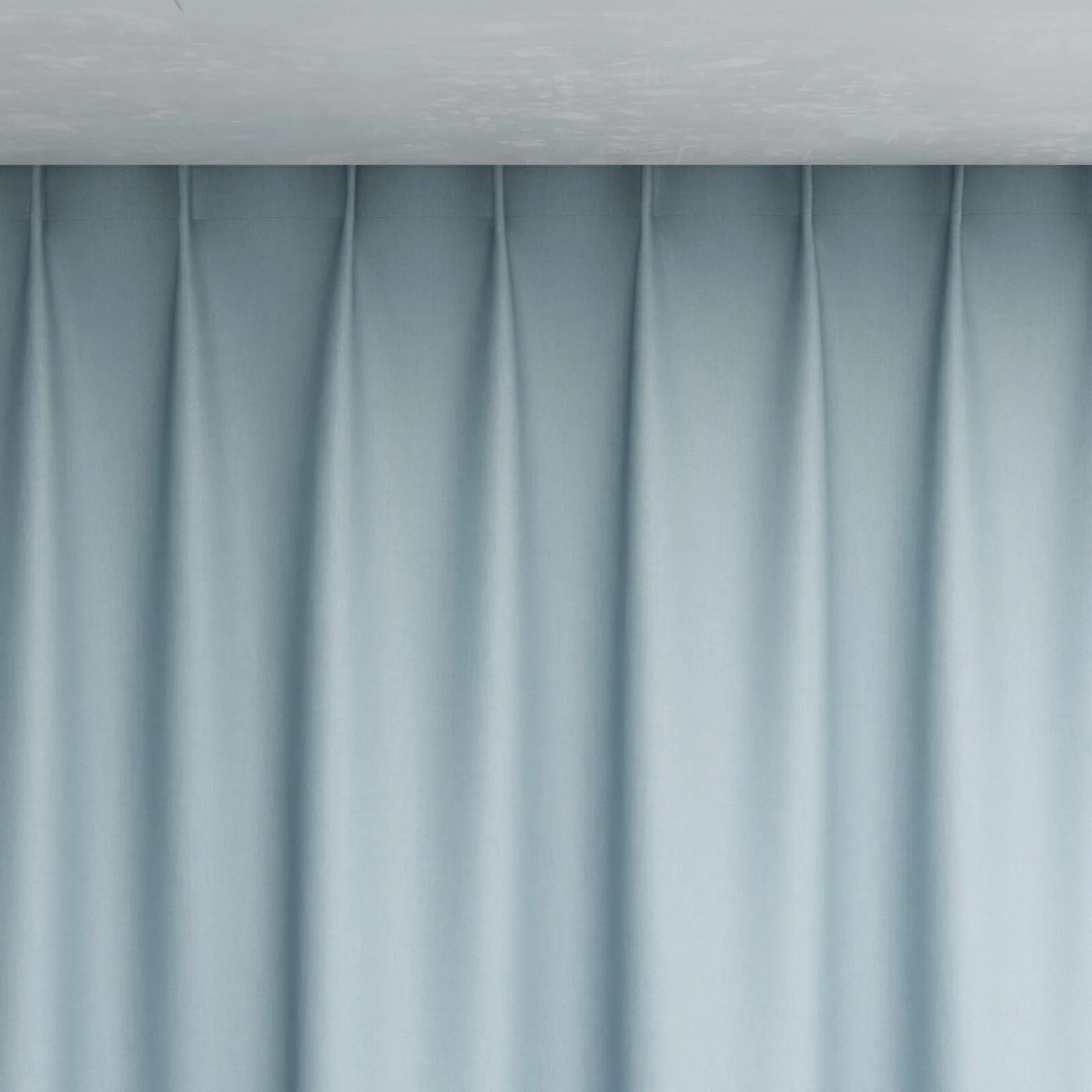 Top view of Kidglove Sky, pinch pleat