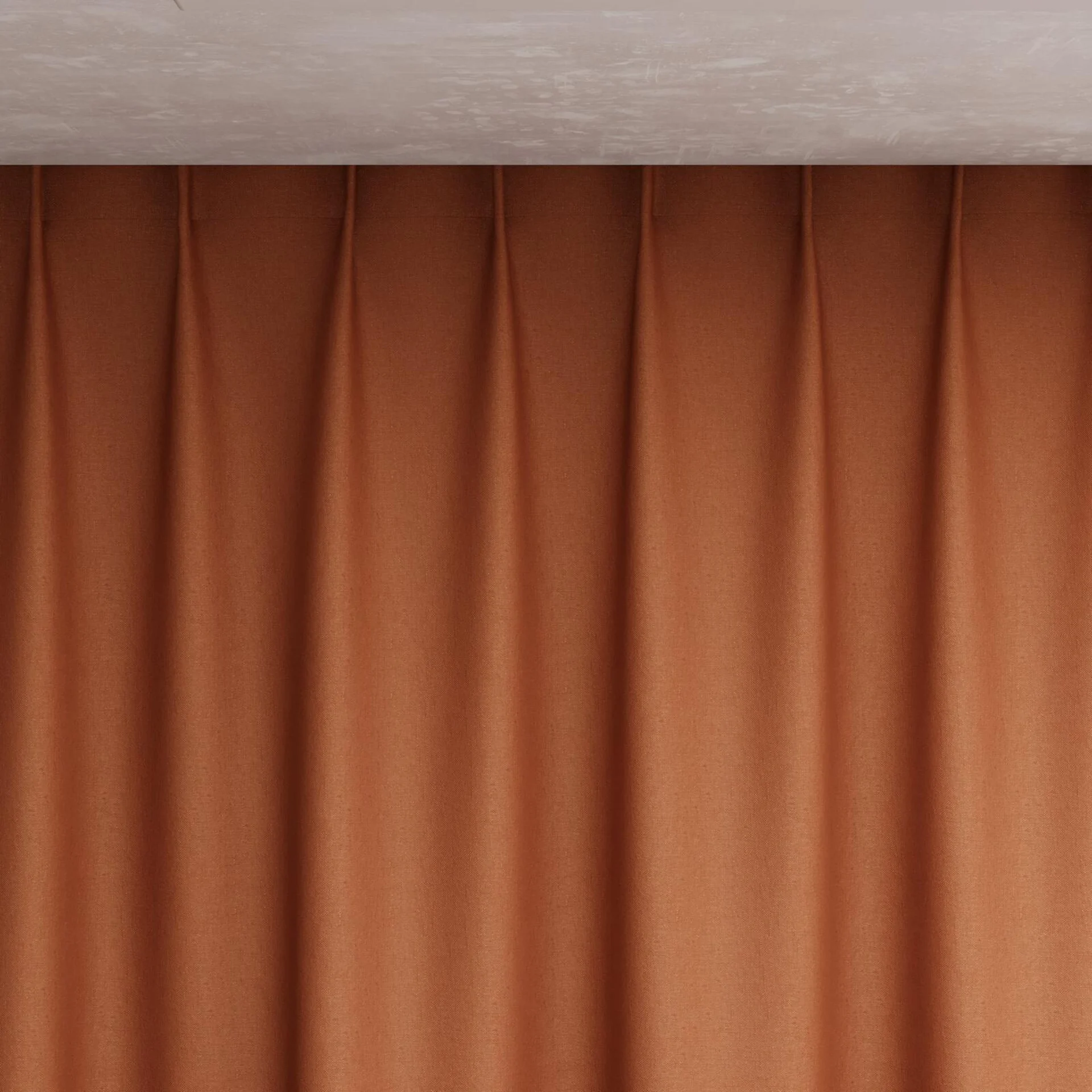 Top view of Brugge Terra, pinch pleat