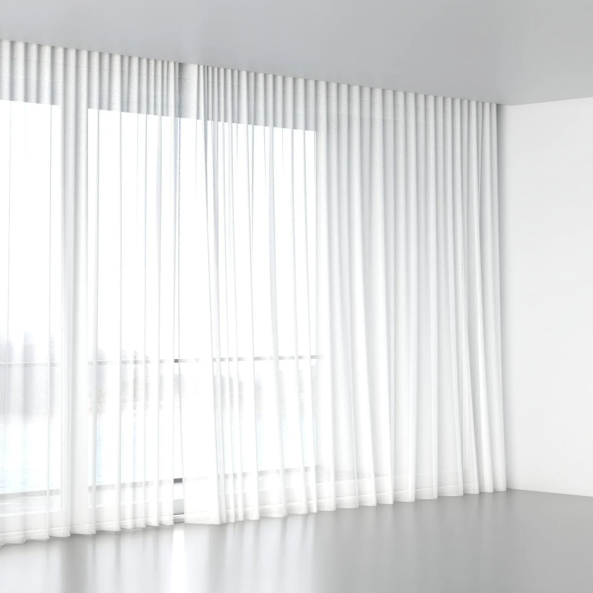 Full view of Laconia Air Swan, wave pleat