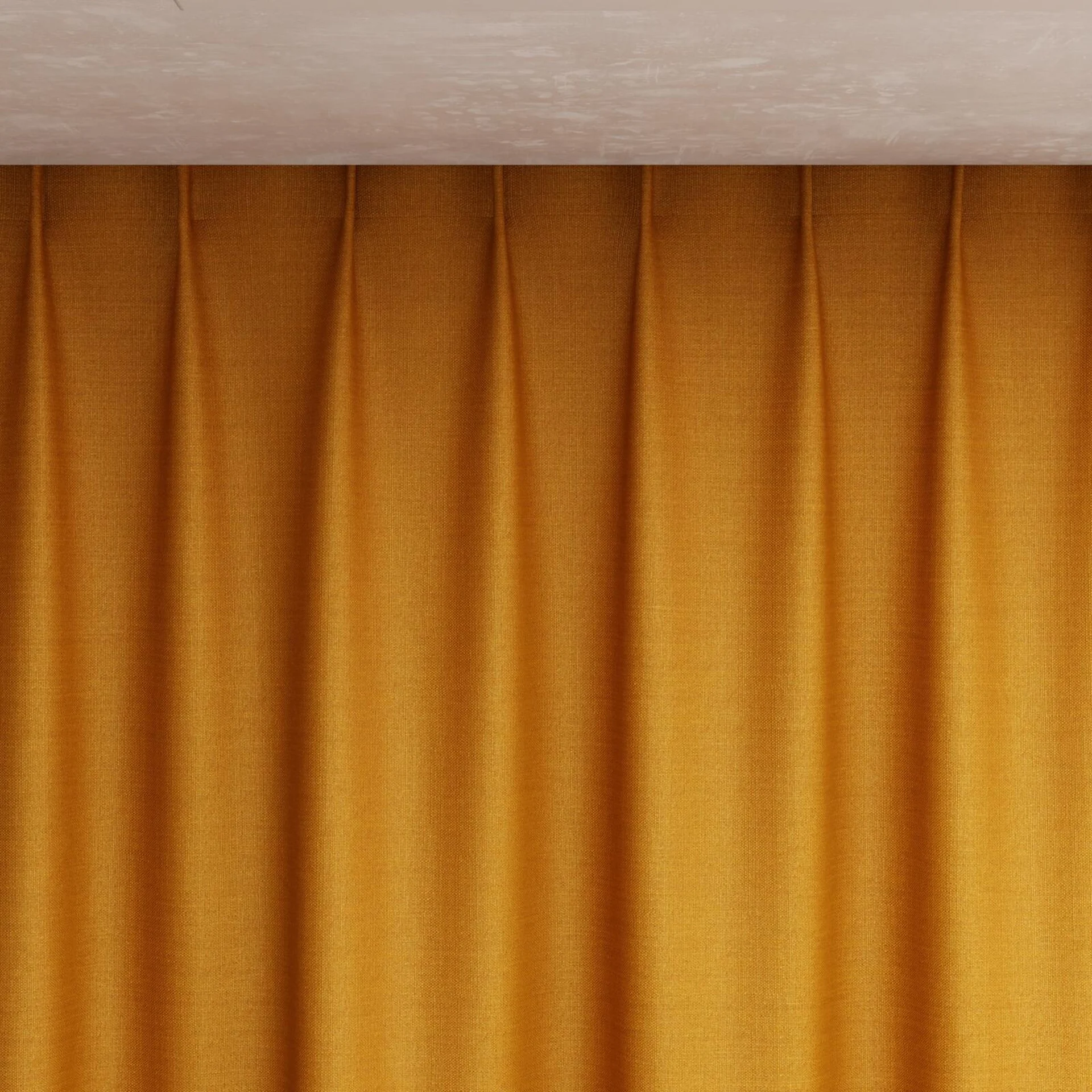 Top view of Linex Rust, pinch pleat