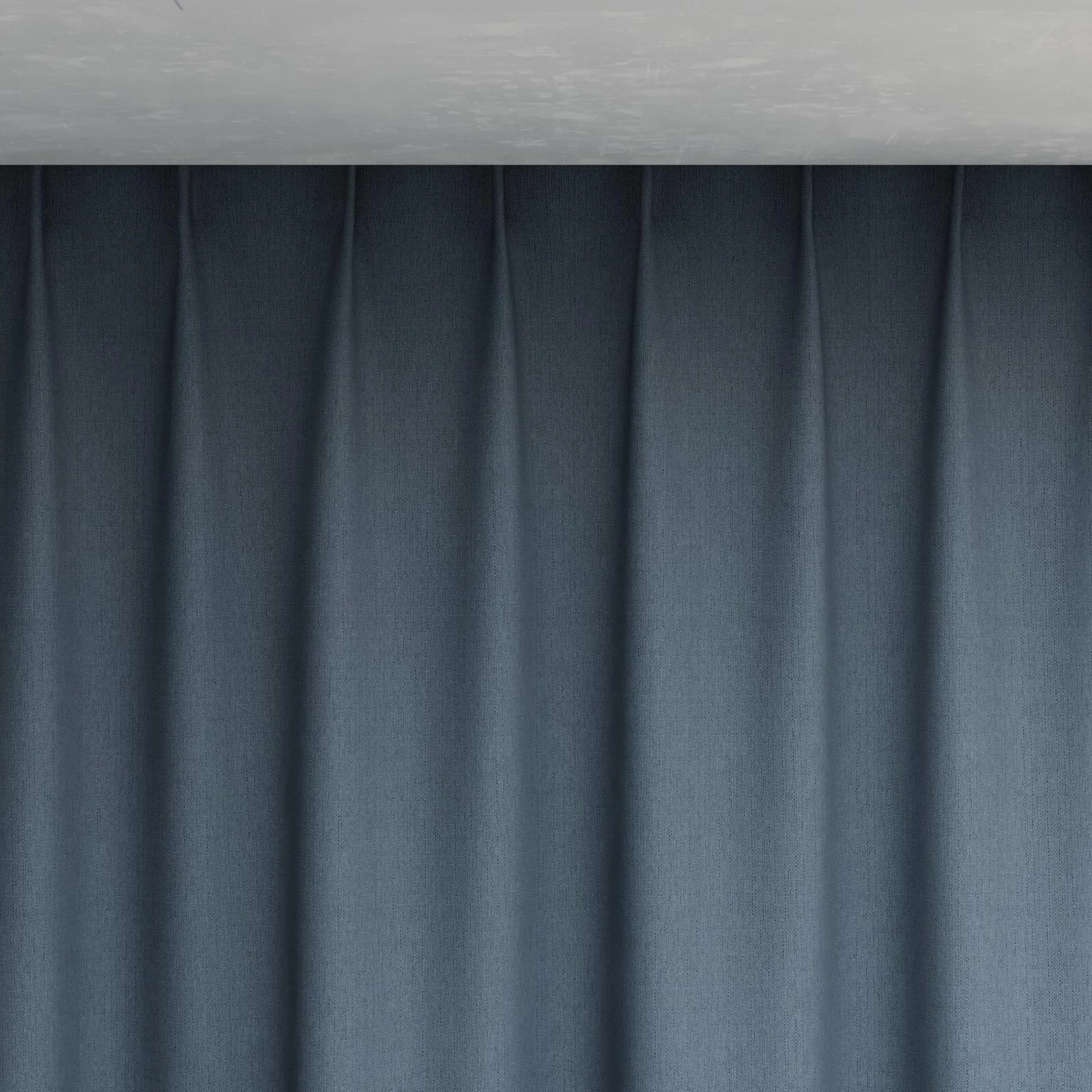 Top view of Darkness Stellar, pinch pleat