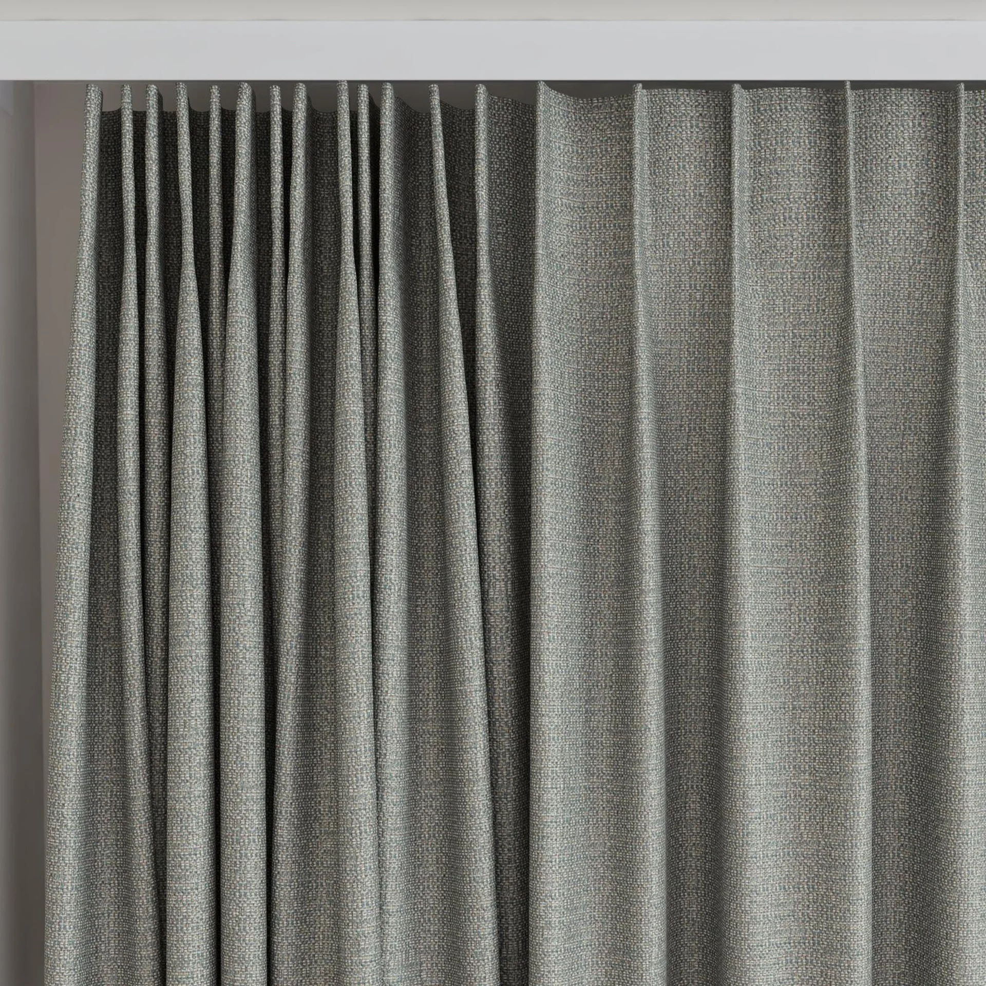 Top view of Saturn Mineral, on curtain rail