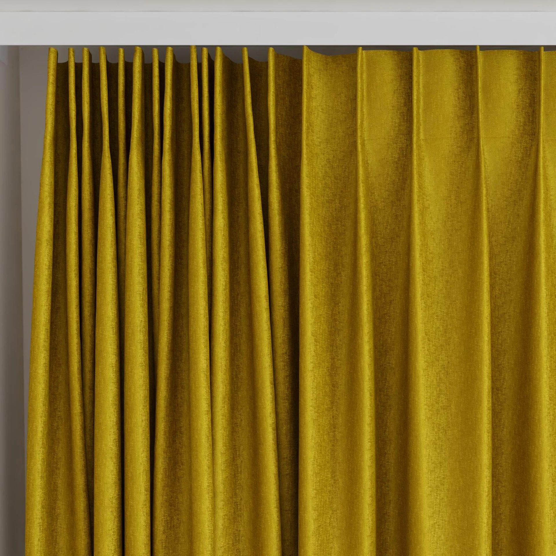 Top view of Rewind Pineapple, on curtain rail