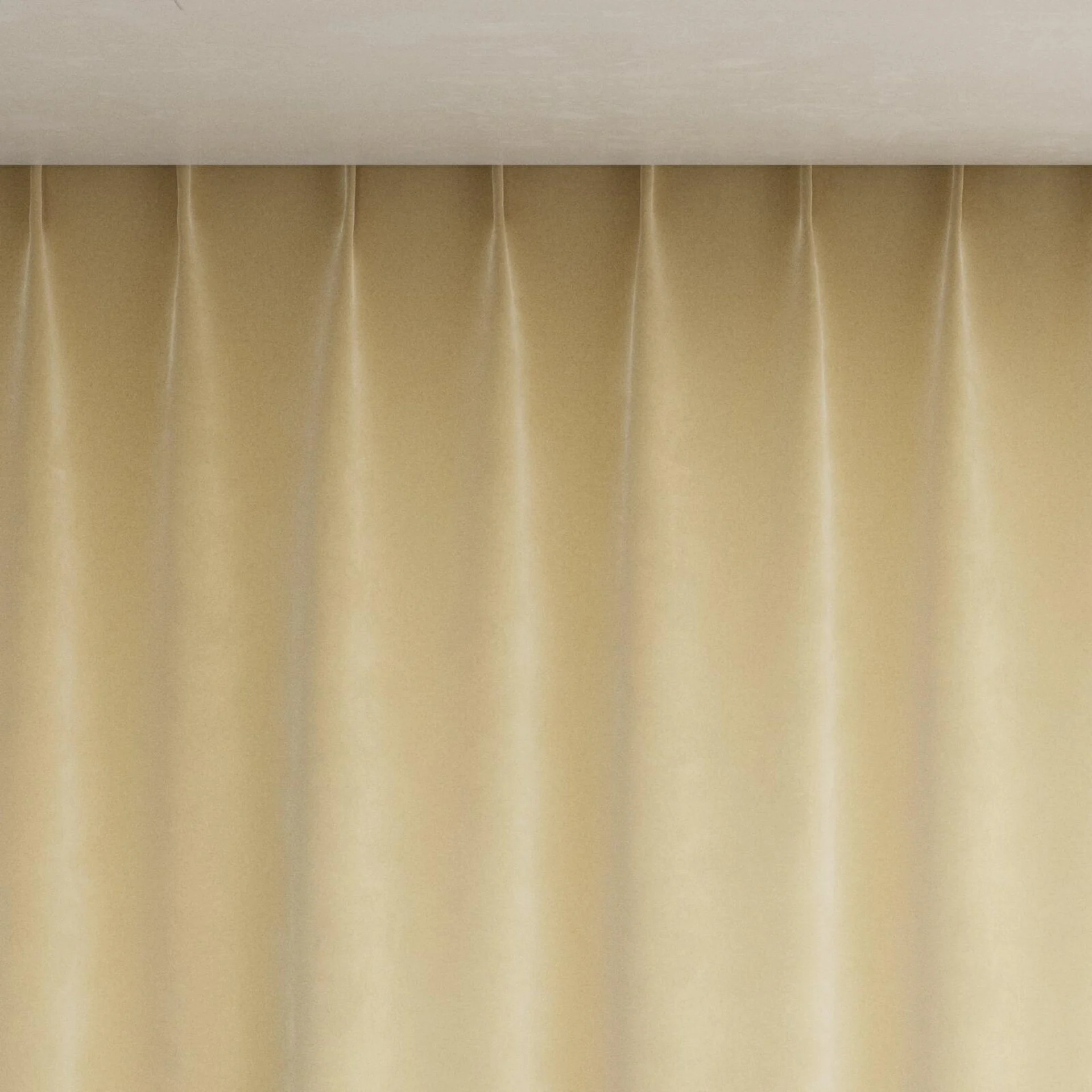 Top view of Lux Velvet Linen 8302, pinch pleat