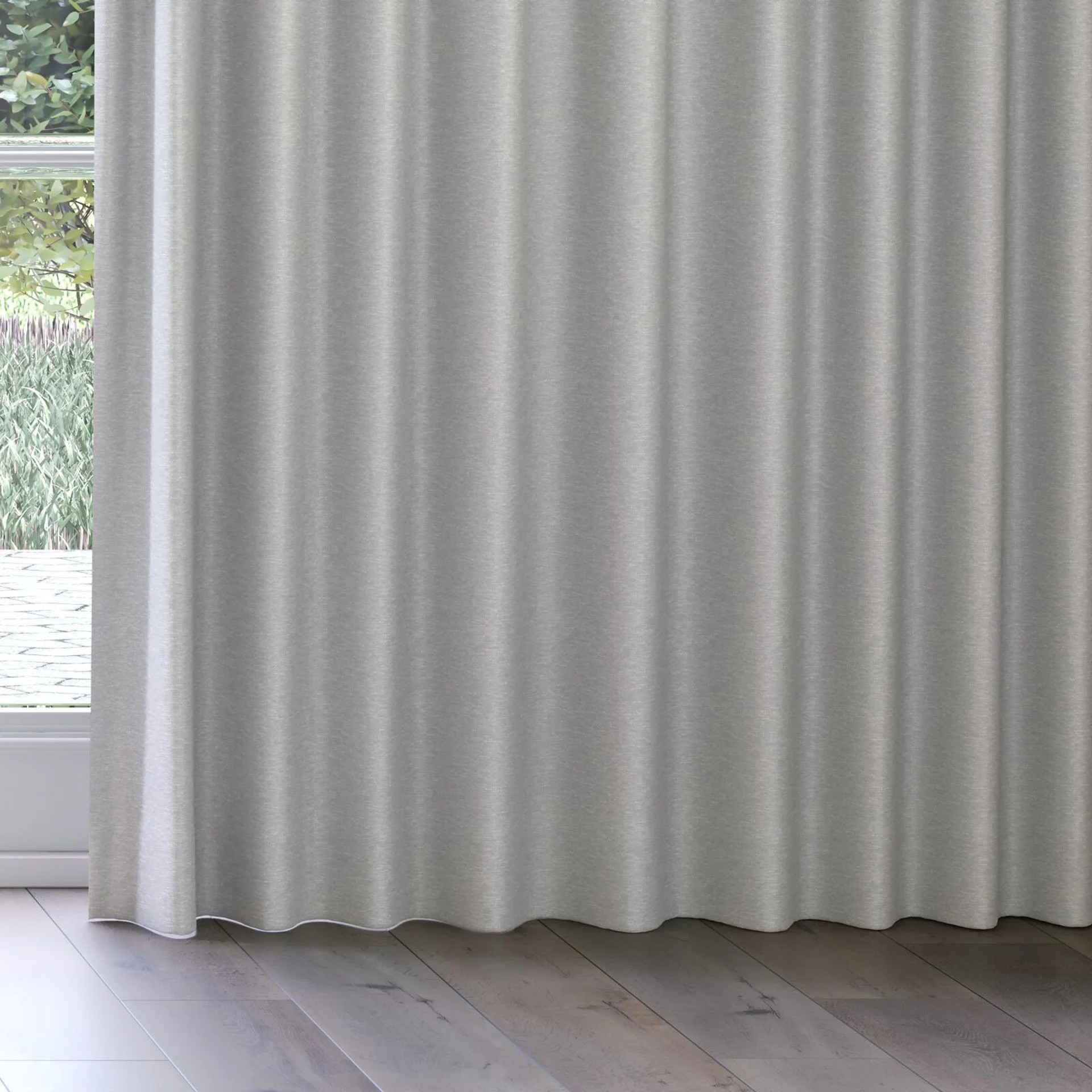 Bottom view of Colourwash Eco Penguin, on curtain rail