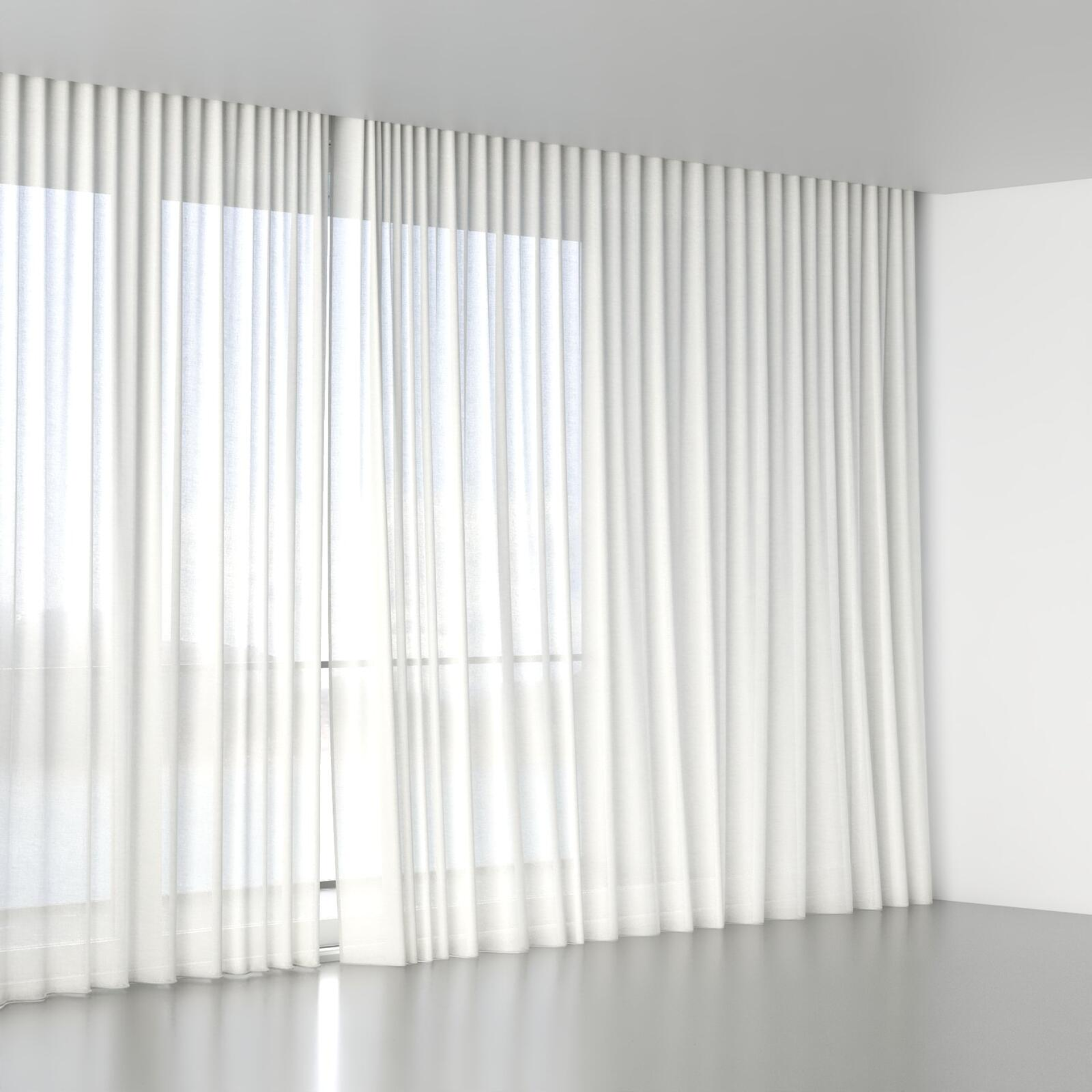 Full view of Arcadia Angora, wave pleat