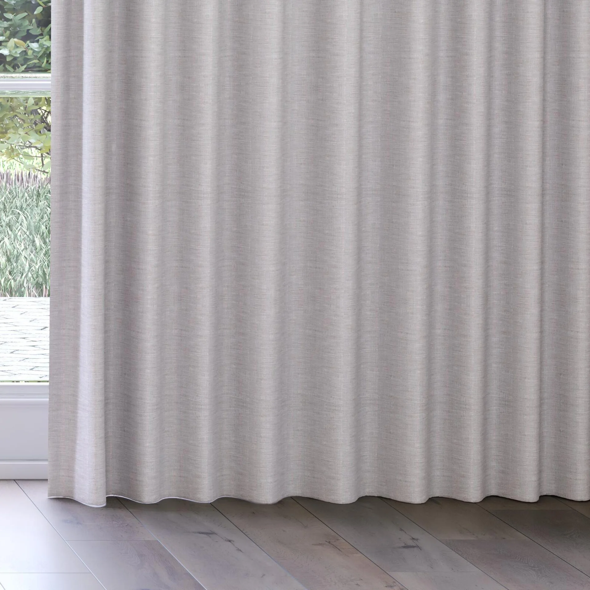 Bottom view of Iconic Limestone, on curtain rail