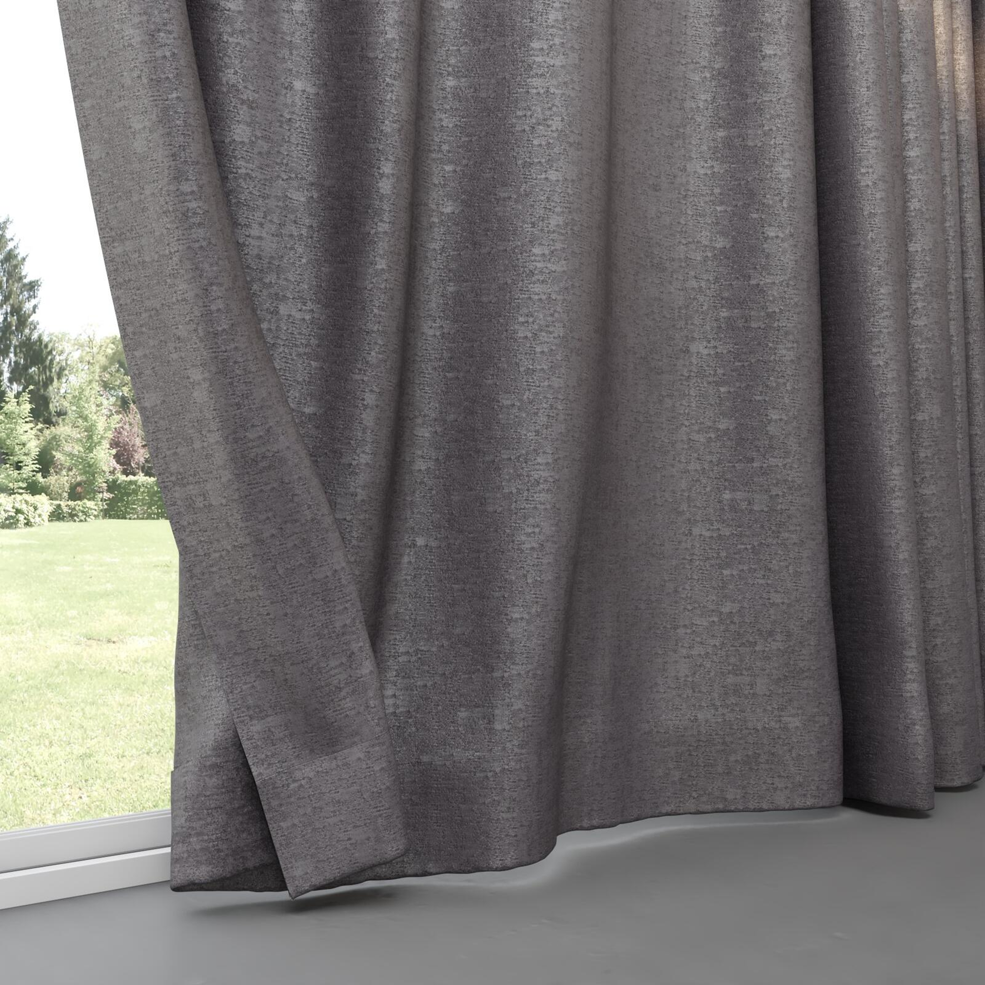 Bottom view of Hug Charcoal, pinch pleat