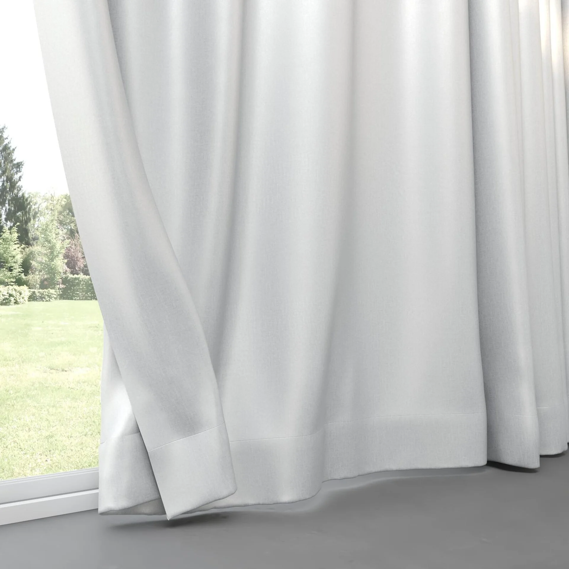 Bottom view of Consul Ice, pinch pleat