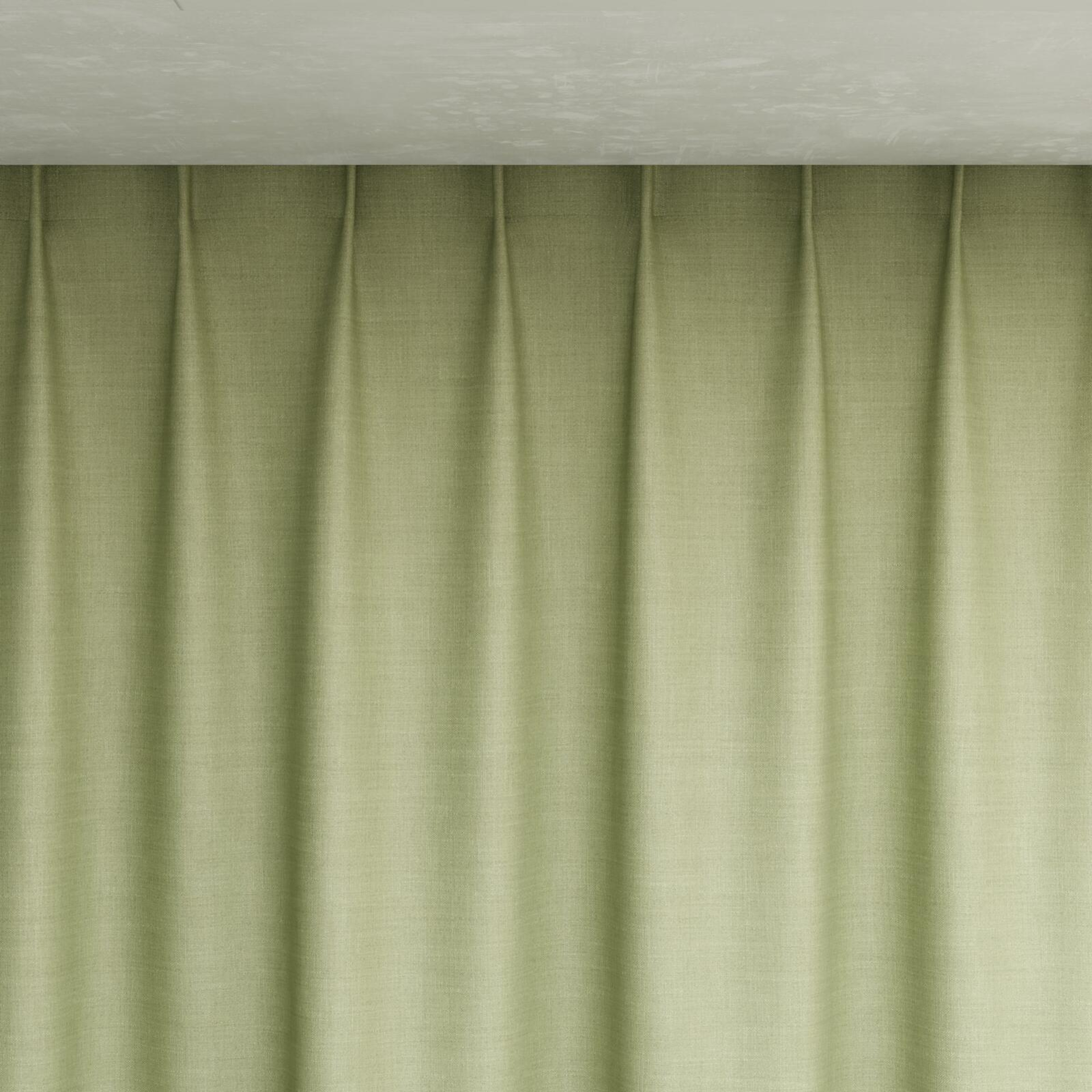Top view of Keystone Lime, pinch pleat