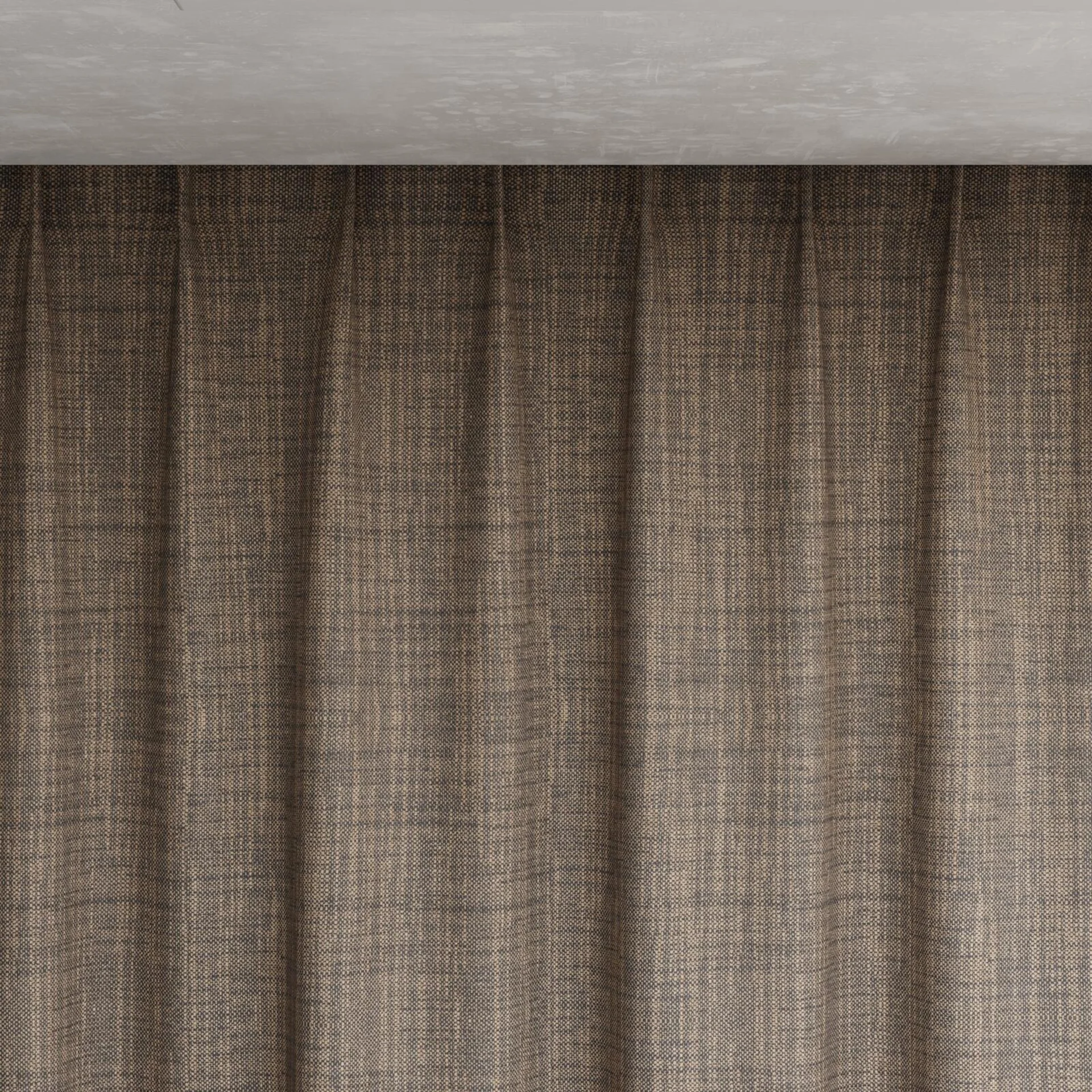Top view of Planet Liquorice, pinch pleat