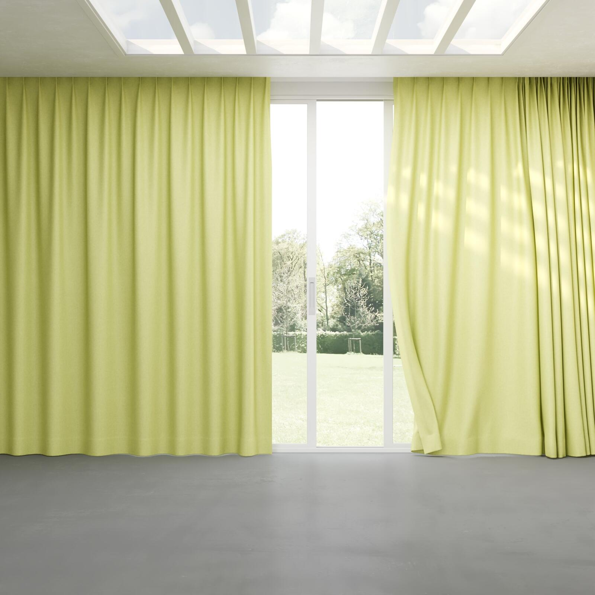 Full view of Hometown Pear, pinch pleat