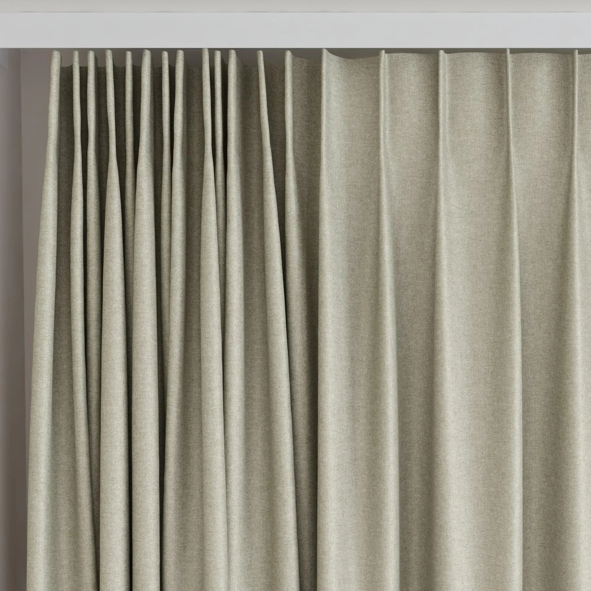 Top view of Grove Funghi, on curtain rail