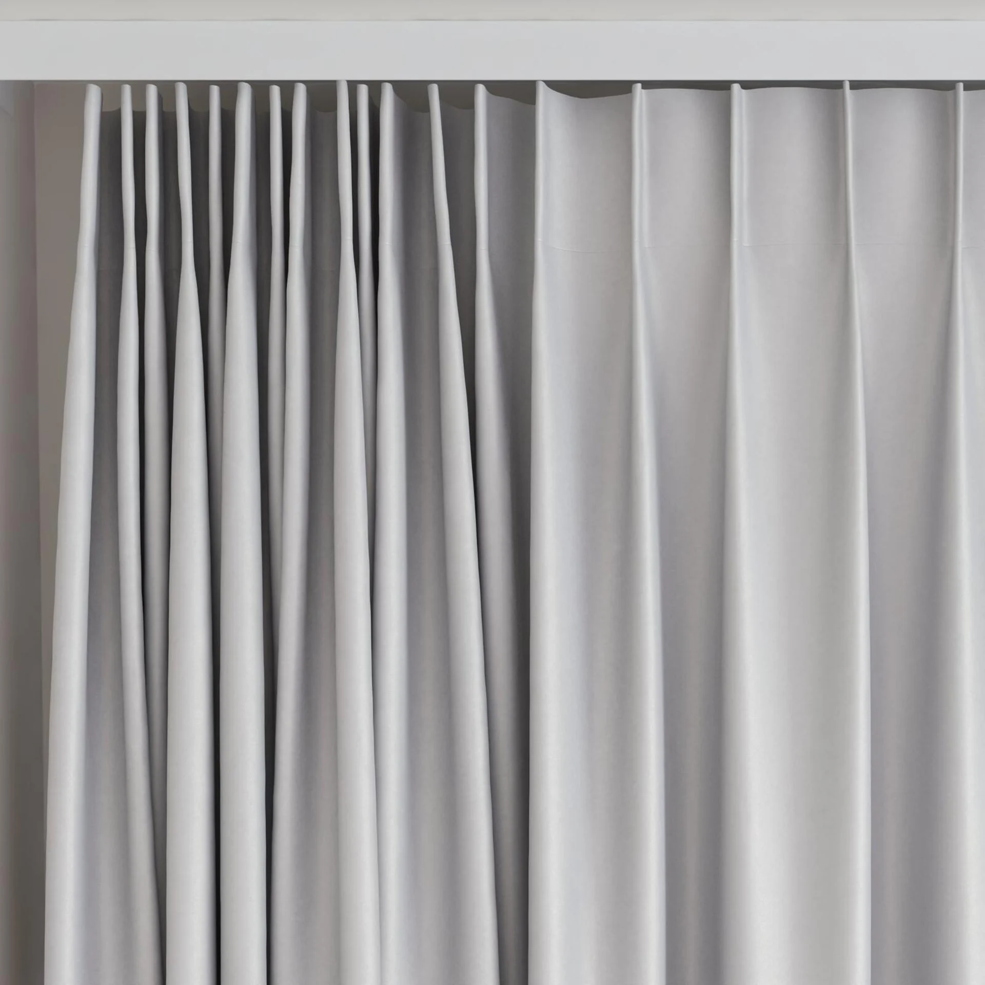 Top view of Re-Vive Platinum, on curtain rail