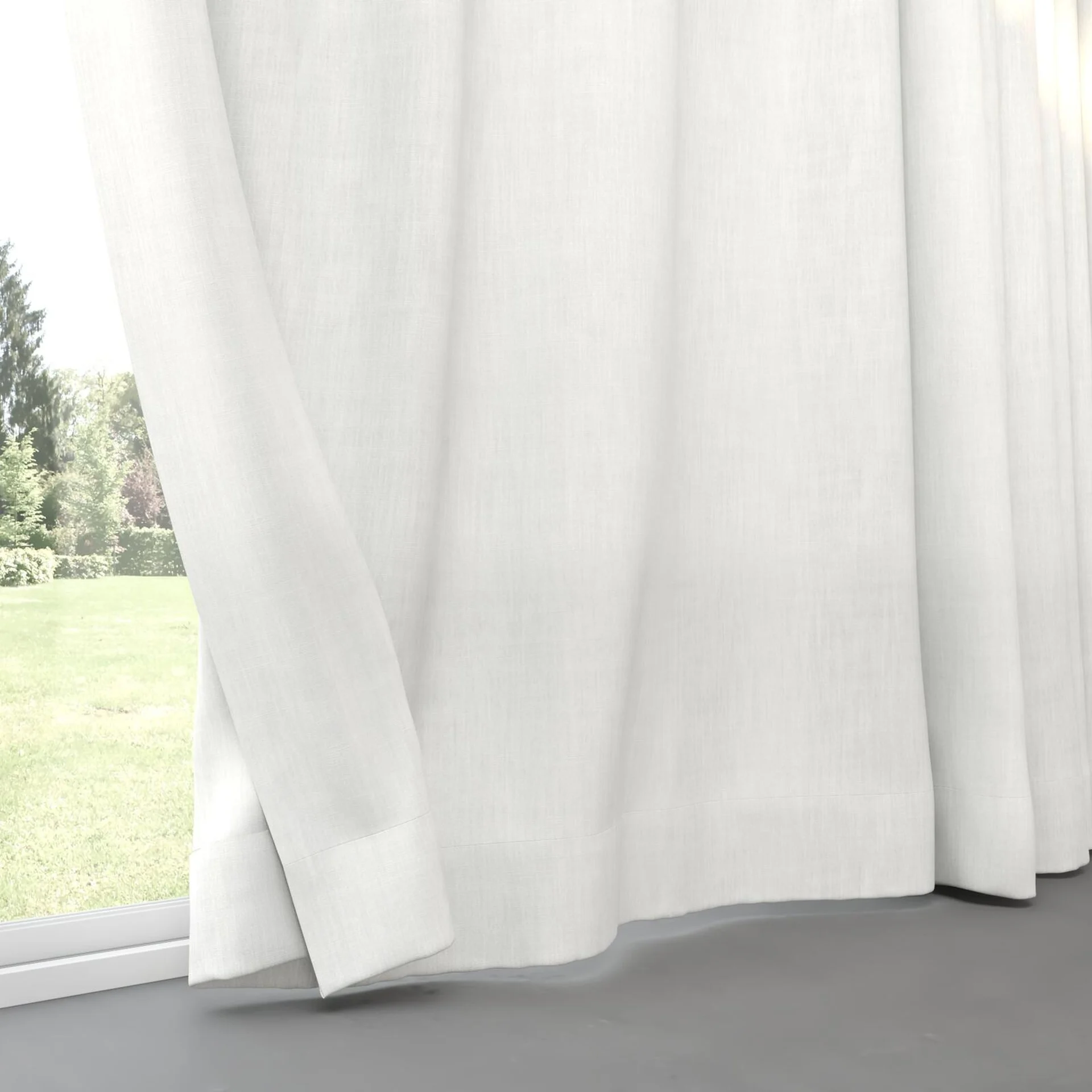 Bottom view of Lexicon Angora, pinch pleat
