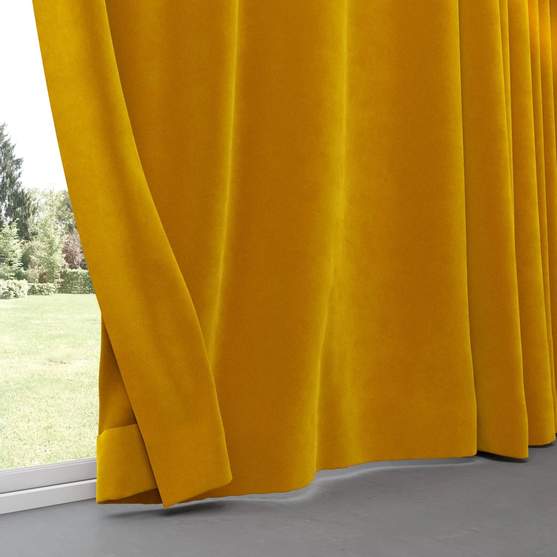 Bottom view of Vienna Antique, pinch pleat