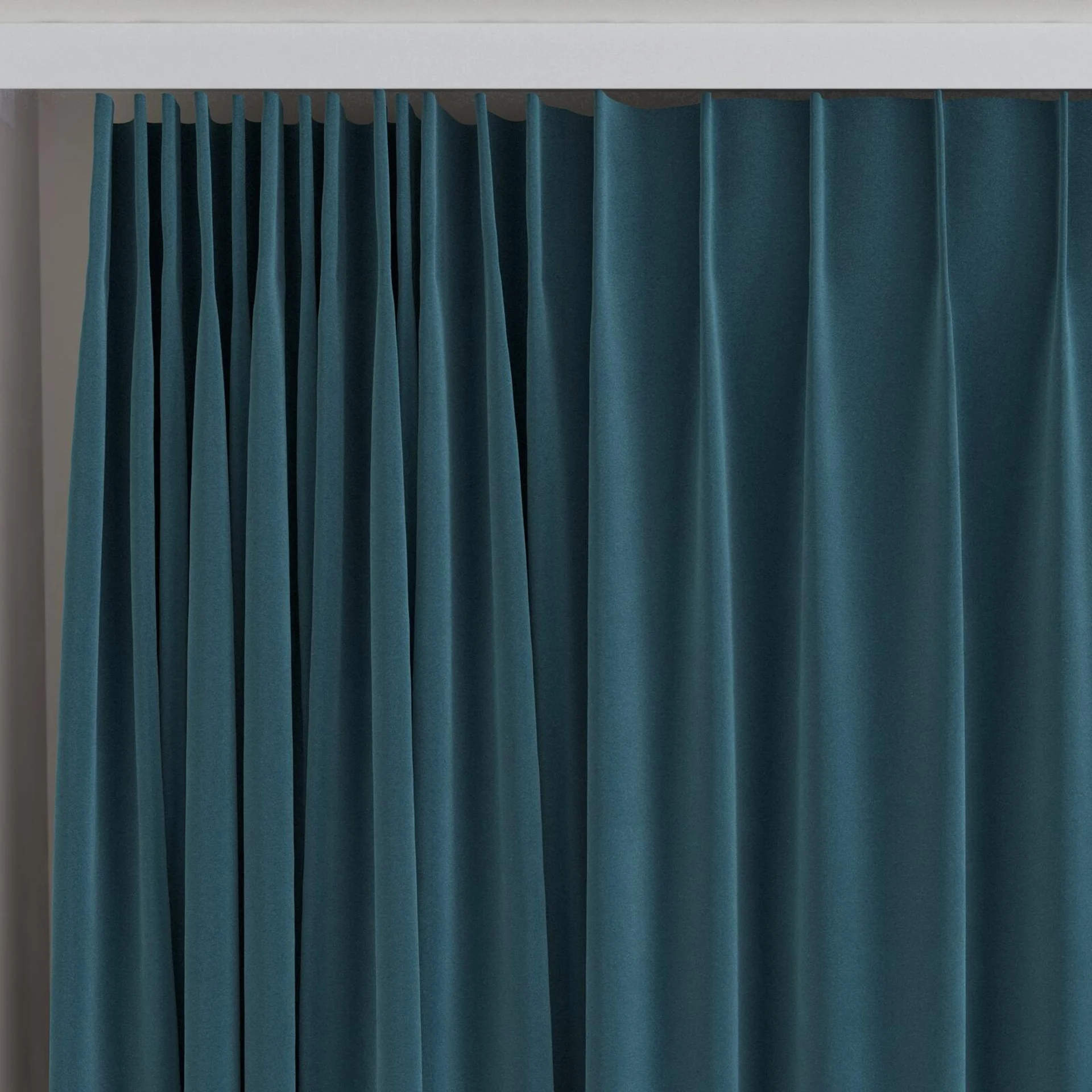 Top view of Vienna Tanzanite, on curtain rail