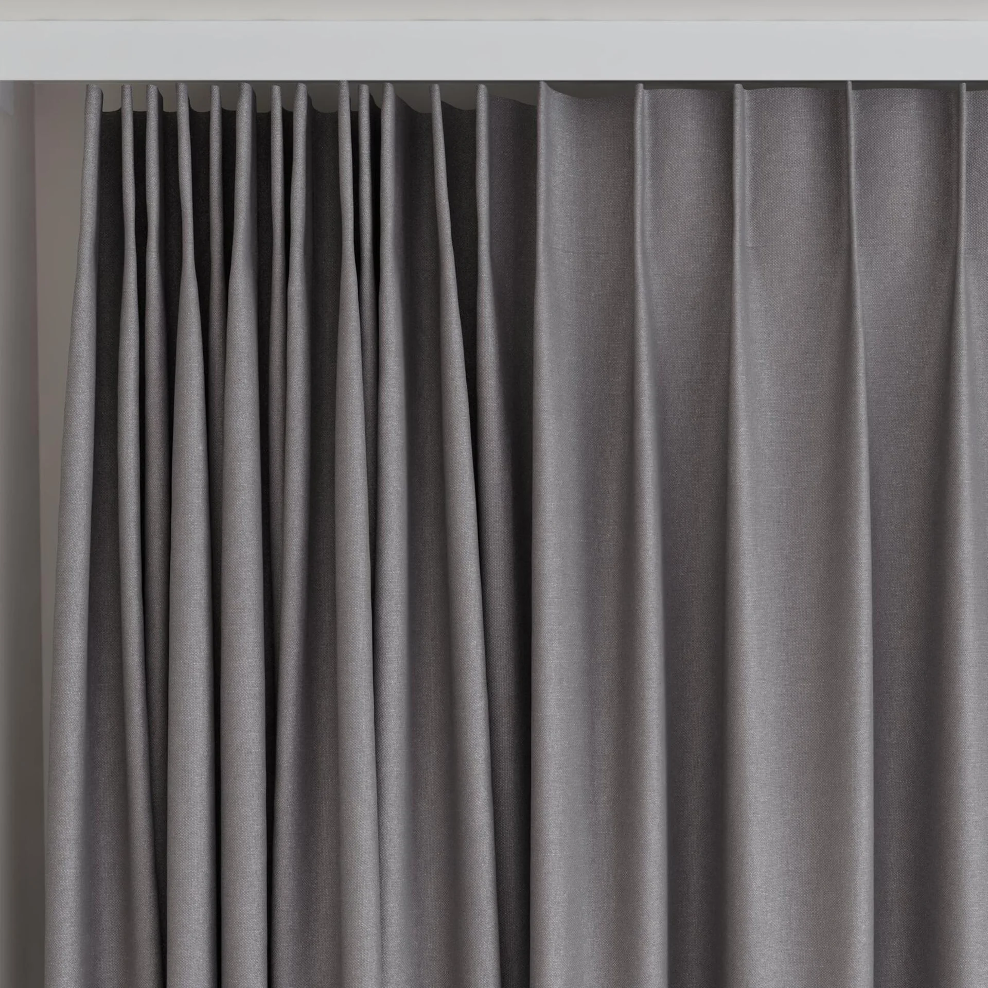 Top view of Brugge Emulsion, on curtain rail