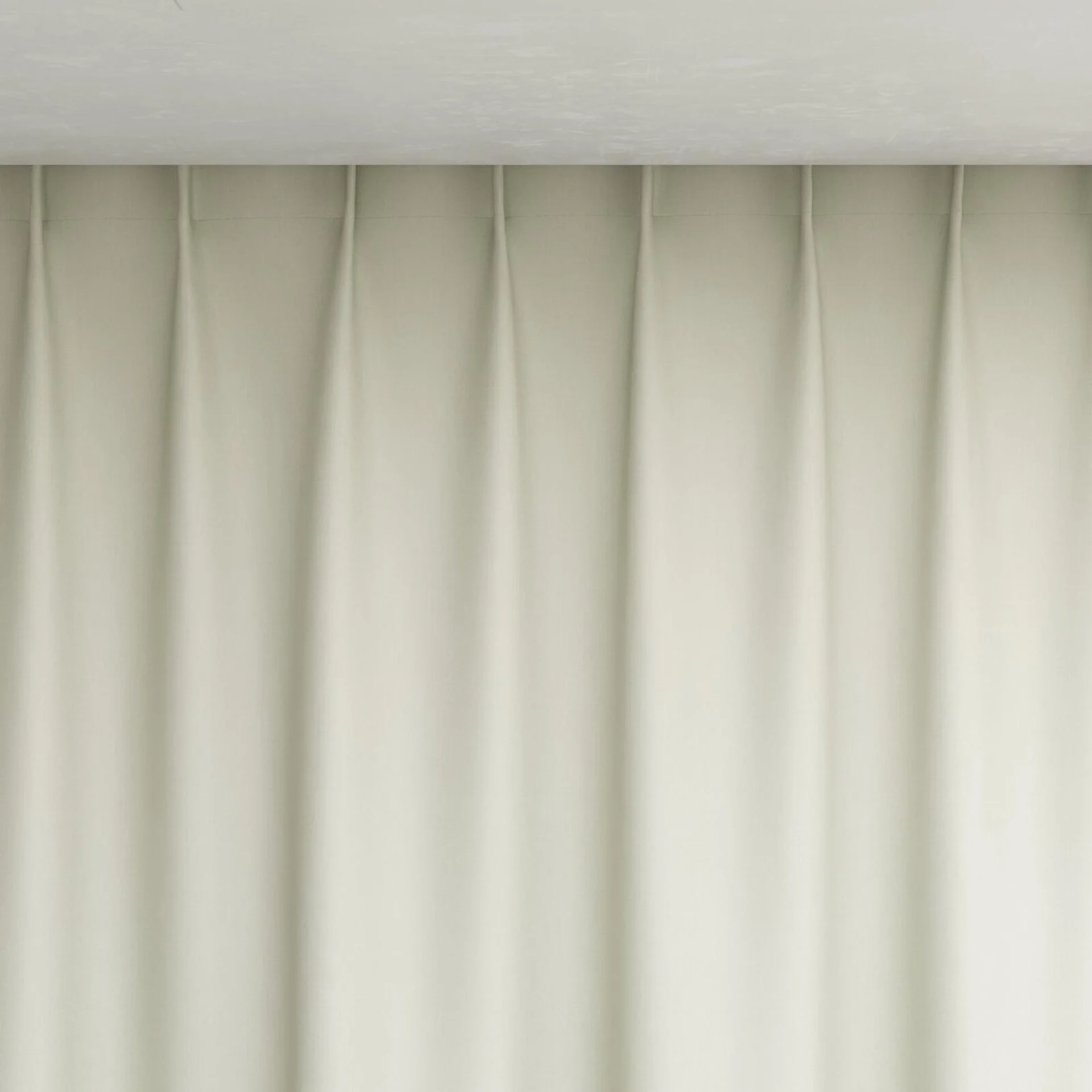 Top view of Kidglove Cream, pinch pleat