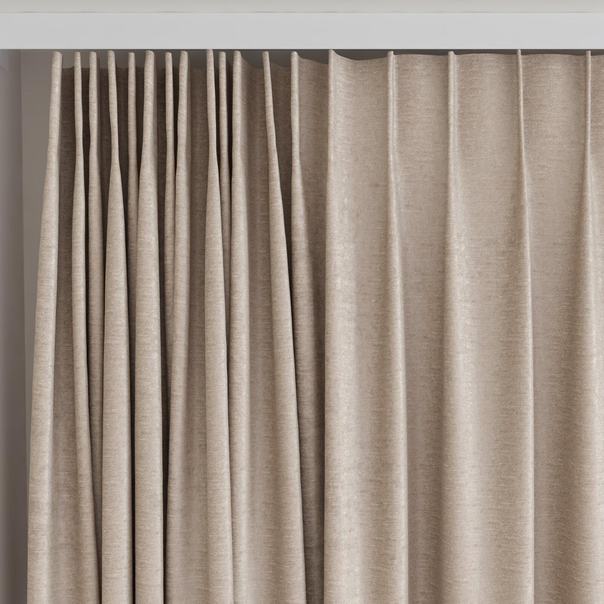 Top view of Lambada Moon Rock, on curtain rail