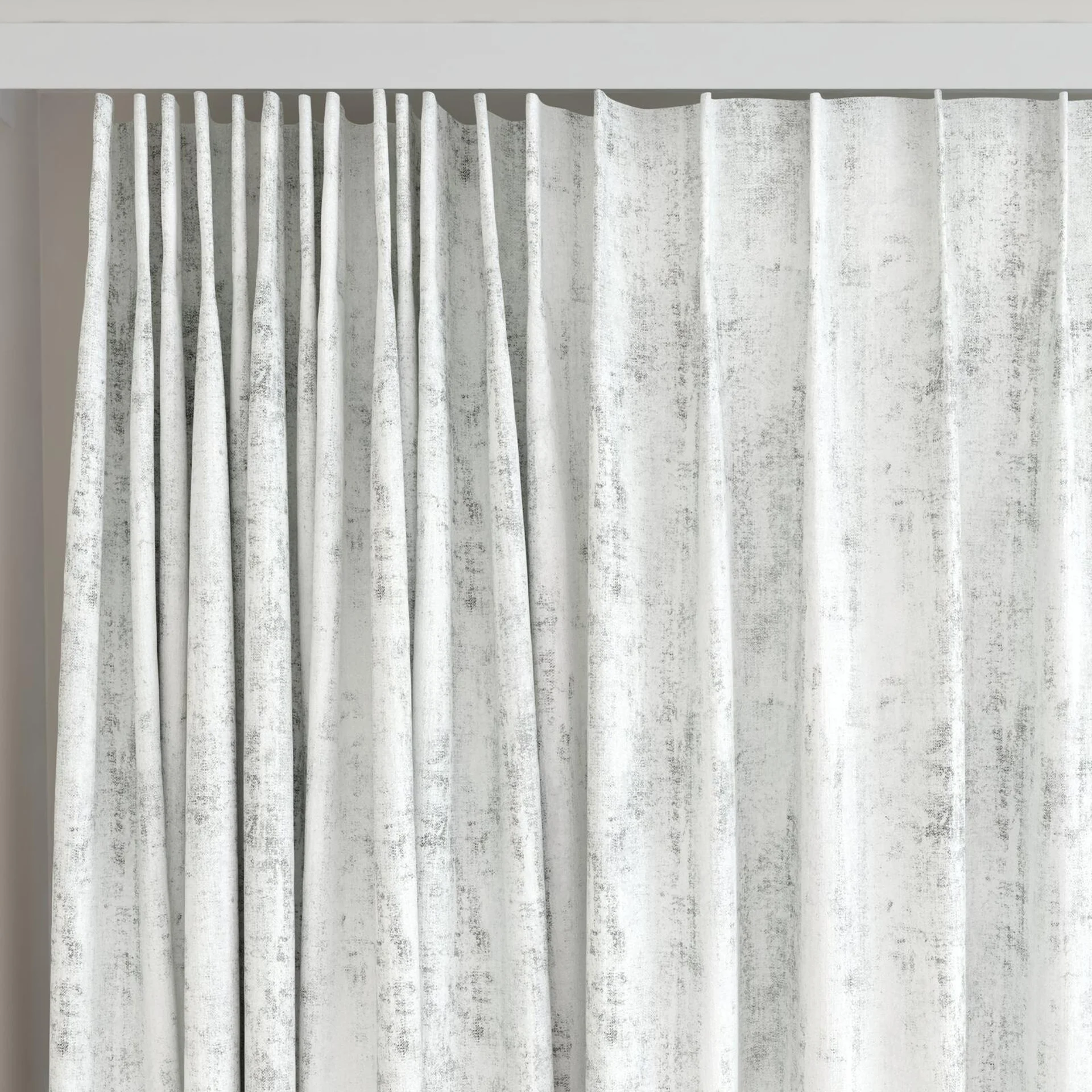 Top view of Distinguished Crystal, on curtain rail