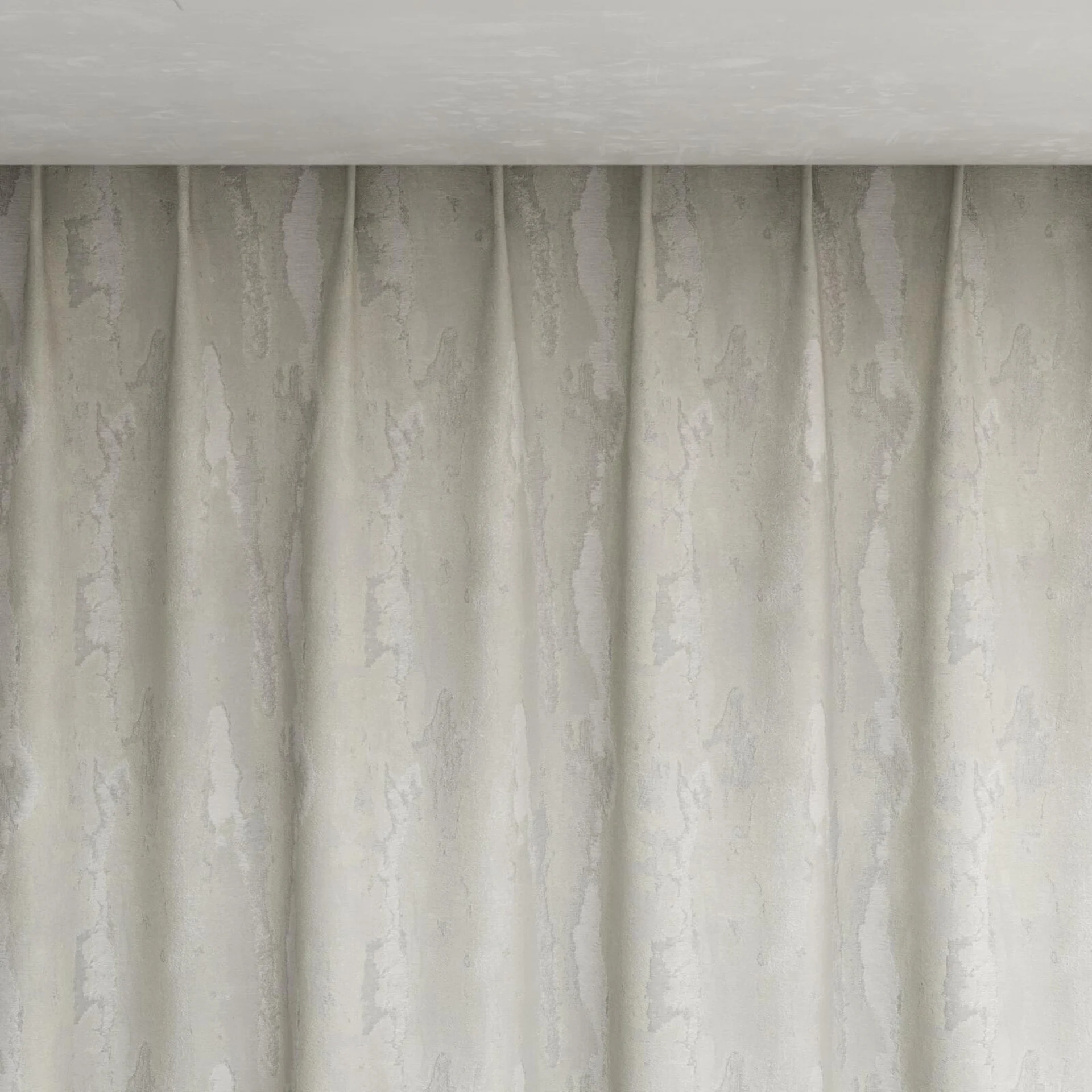Top view of Jager Silver, pinch pleat