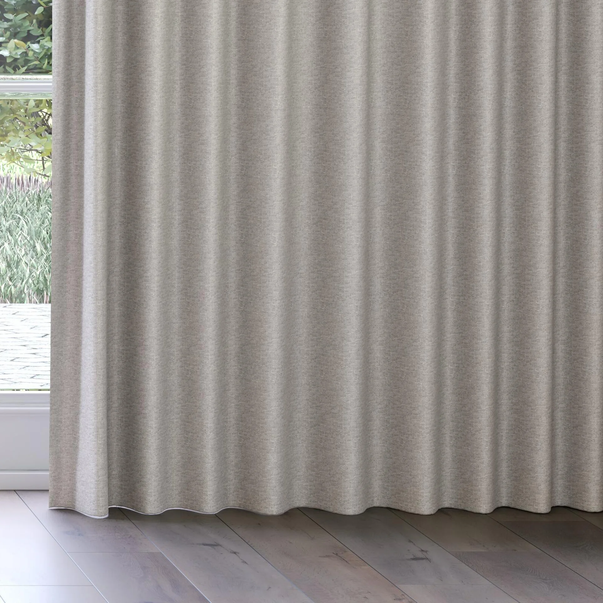 Bottom view of Bravo Aluminium, on curtain rail