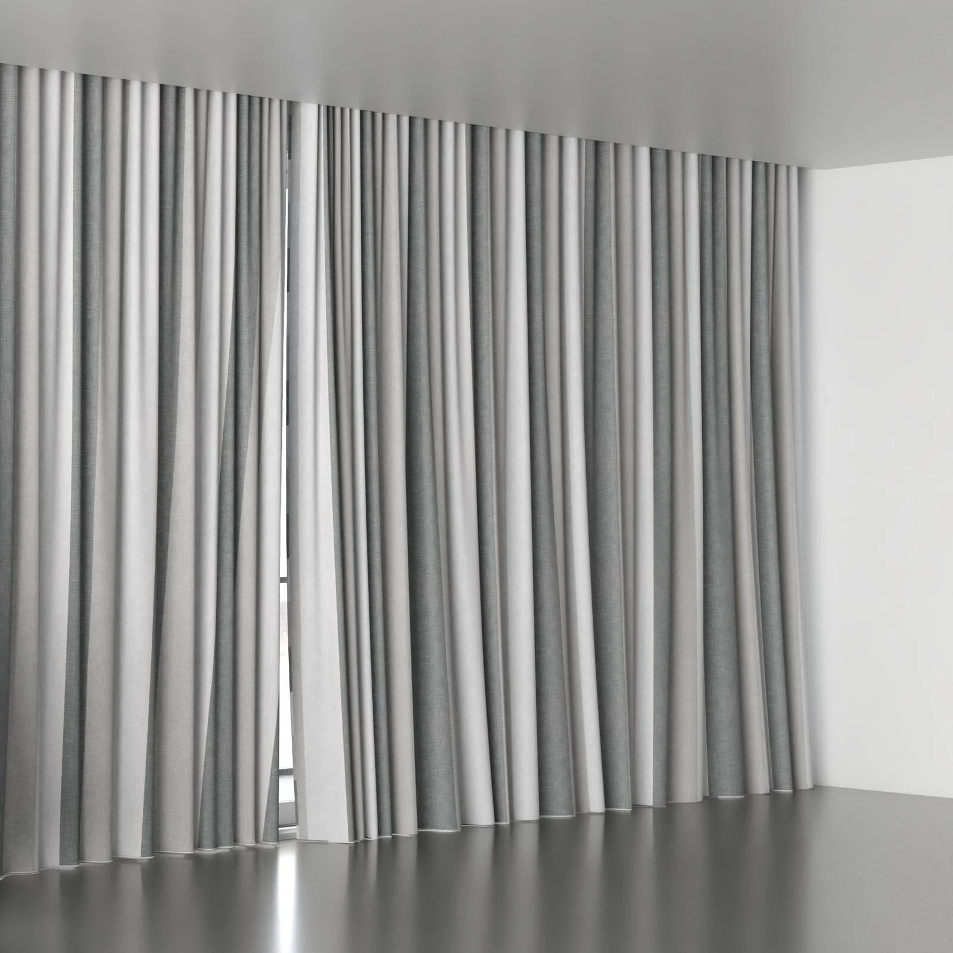 Full view of Tully Coal, wave pleat
