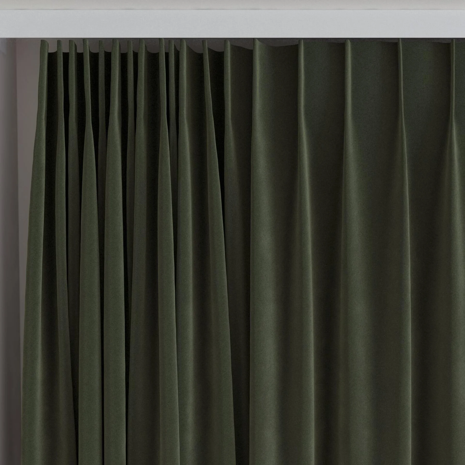 Top view of Verbier Camouflage, on curtain rail