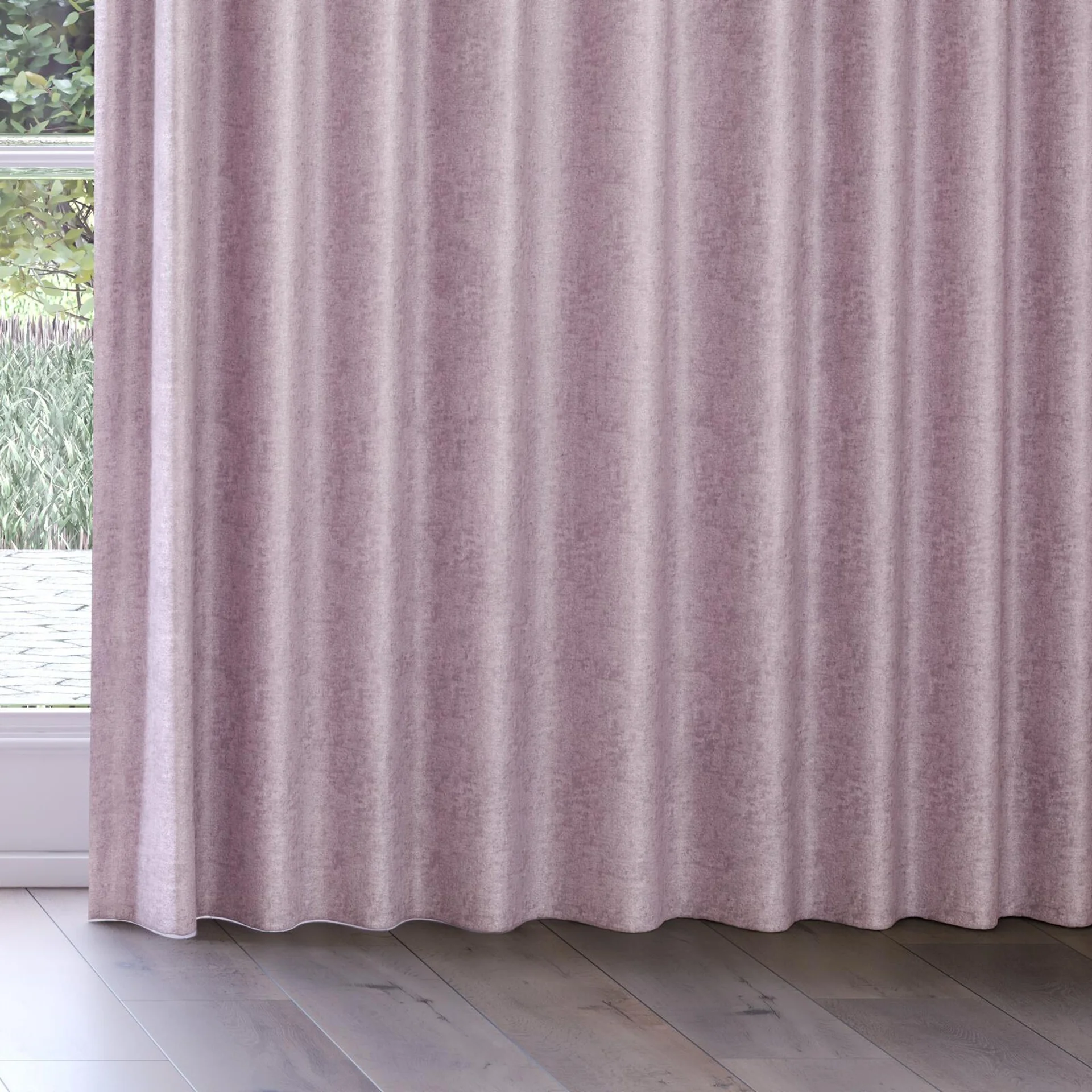 Bottom view of Hug Orchid, on curtain rail