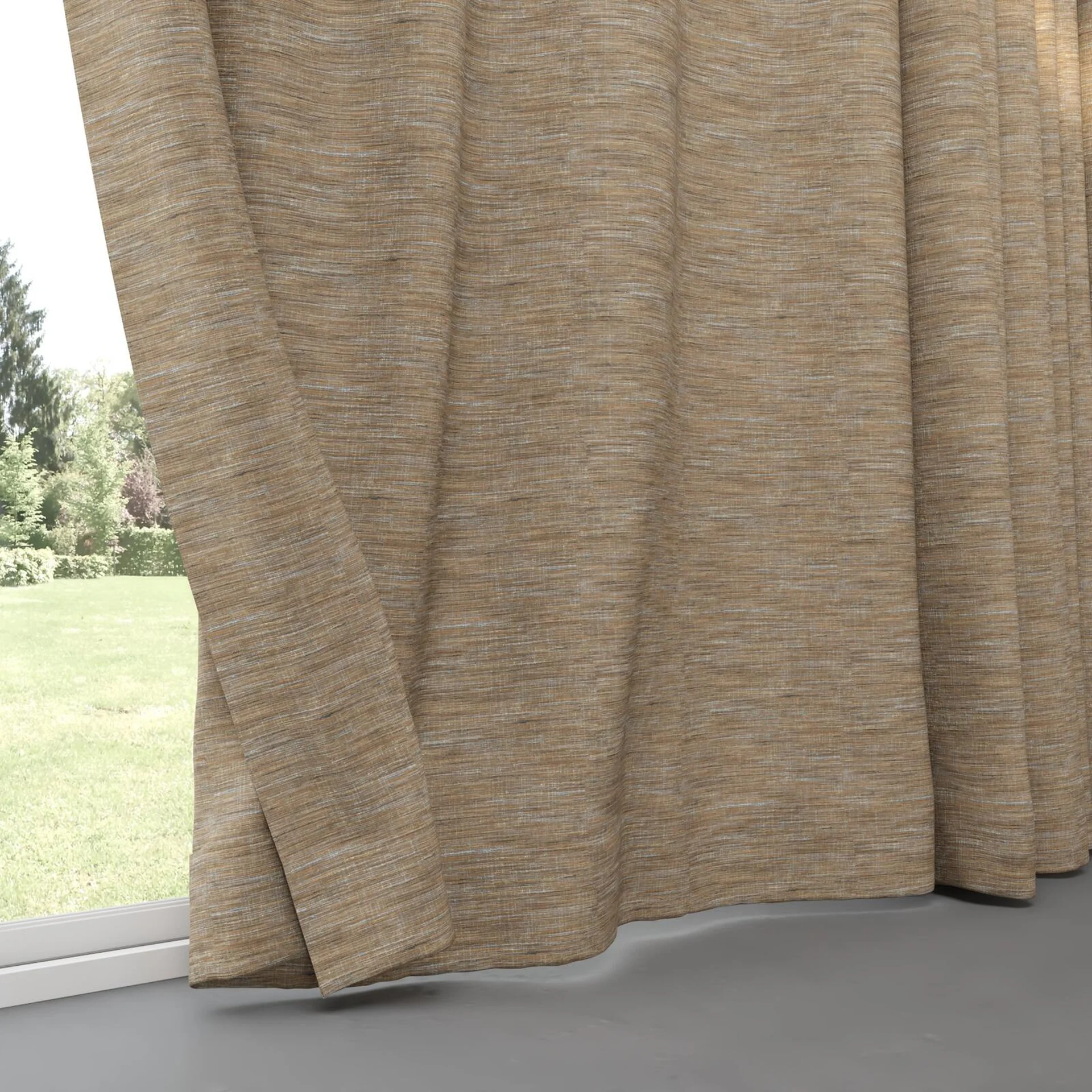 Bottom view of Venus Praline, pinch pleat