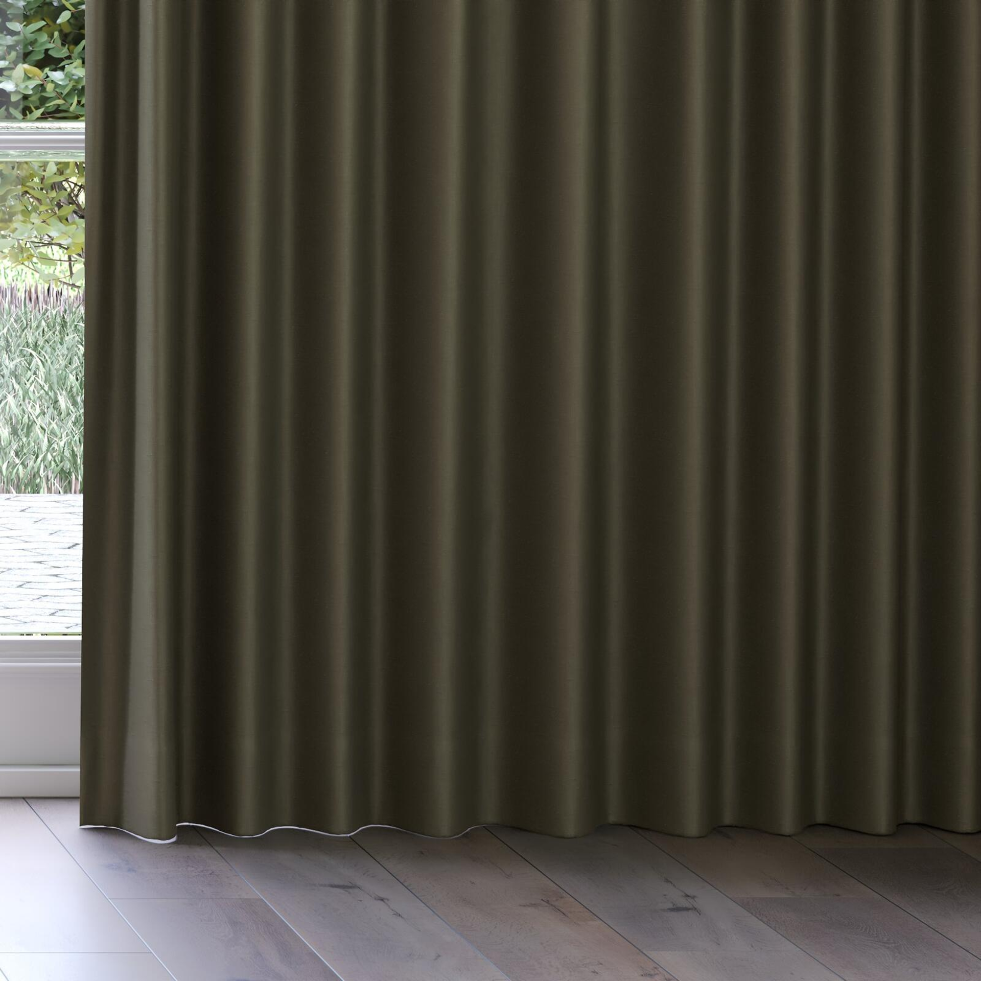 Bottom view of Atelier Moss, on curtain rail