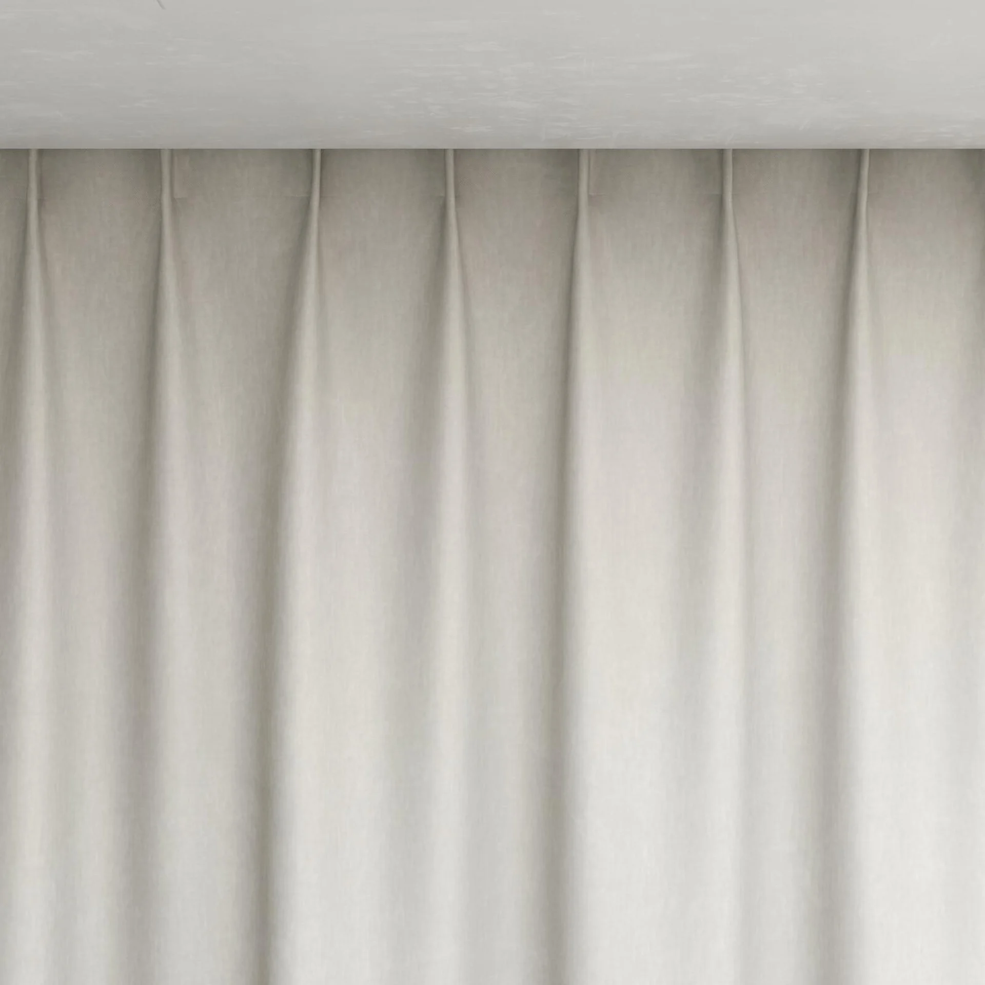 Top view of Glamour Putty, pinch pleat