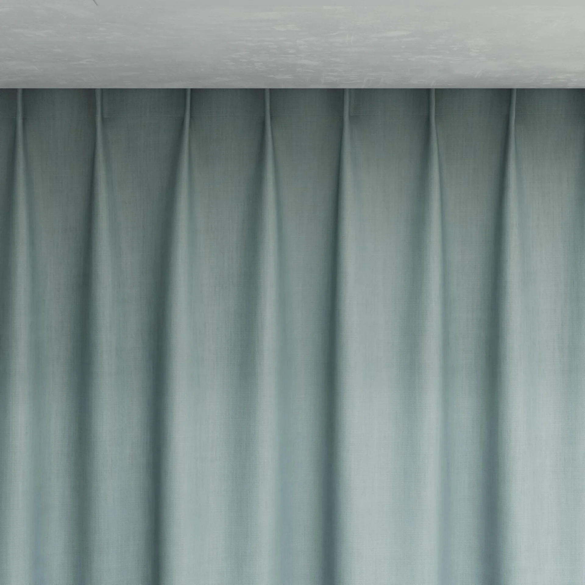 Top view of Lexicon Seafoam, pinch pleat
