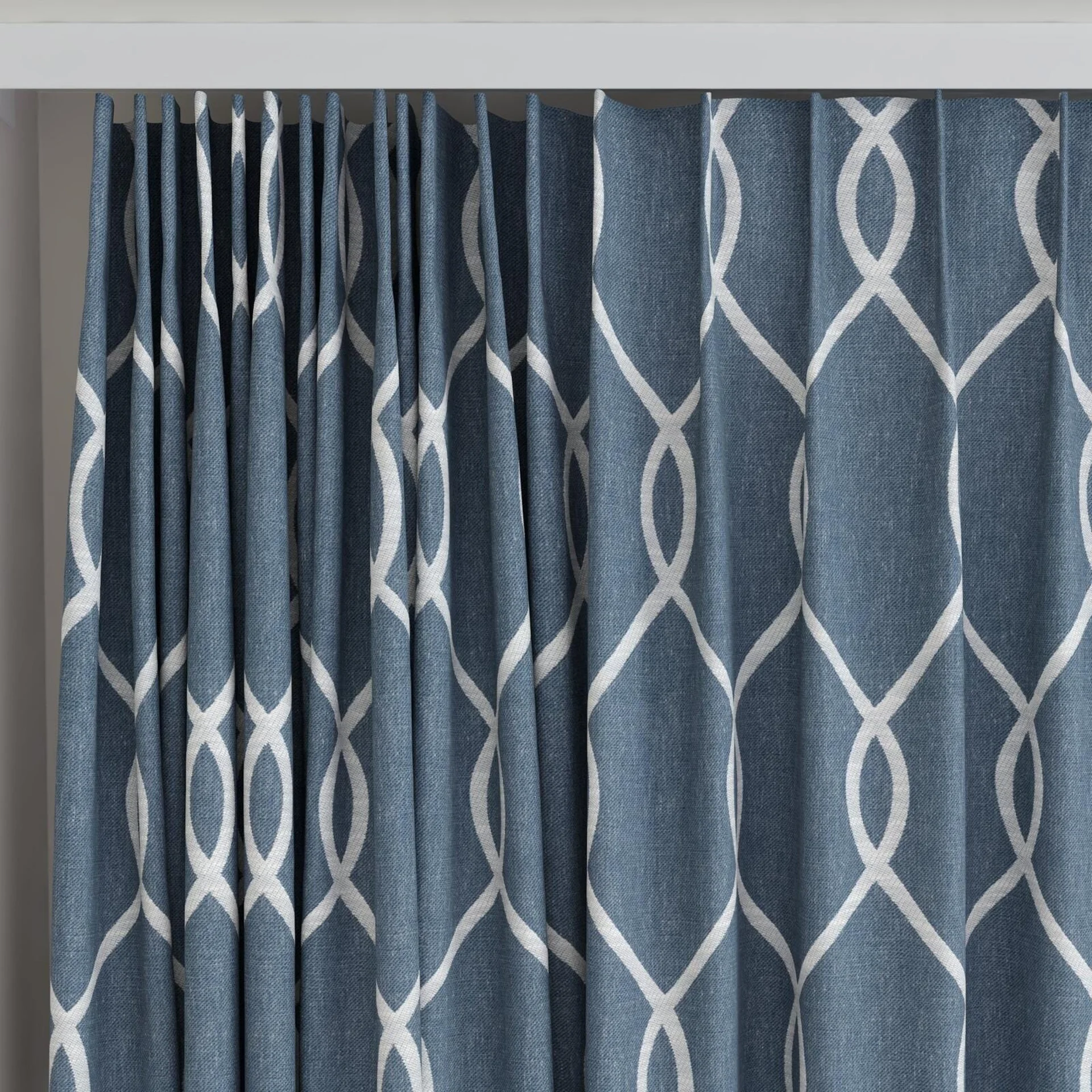 Top view of Latimer Fountain, on curtain rail