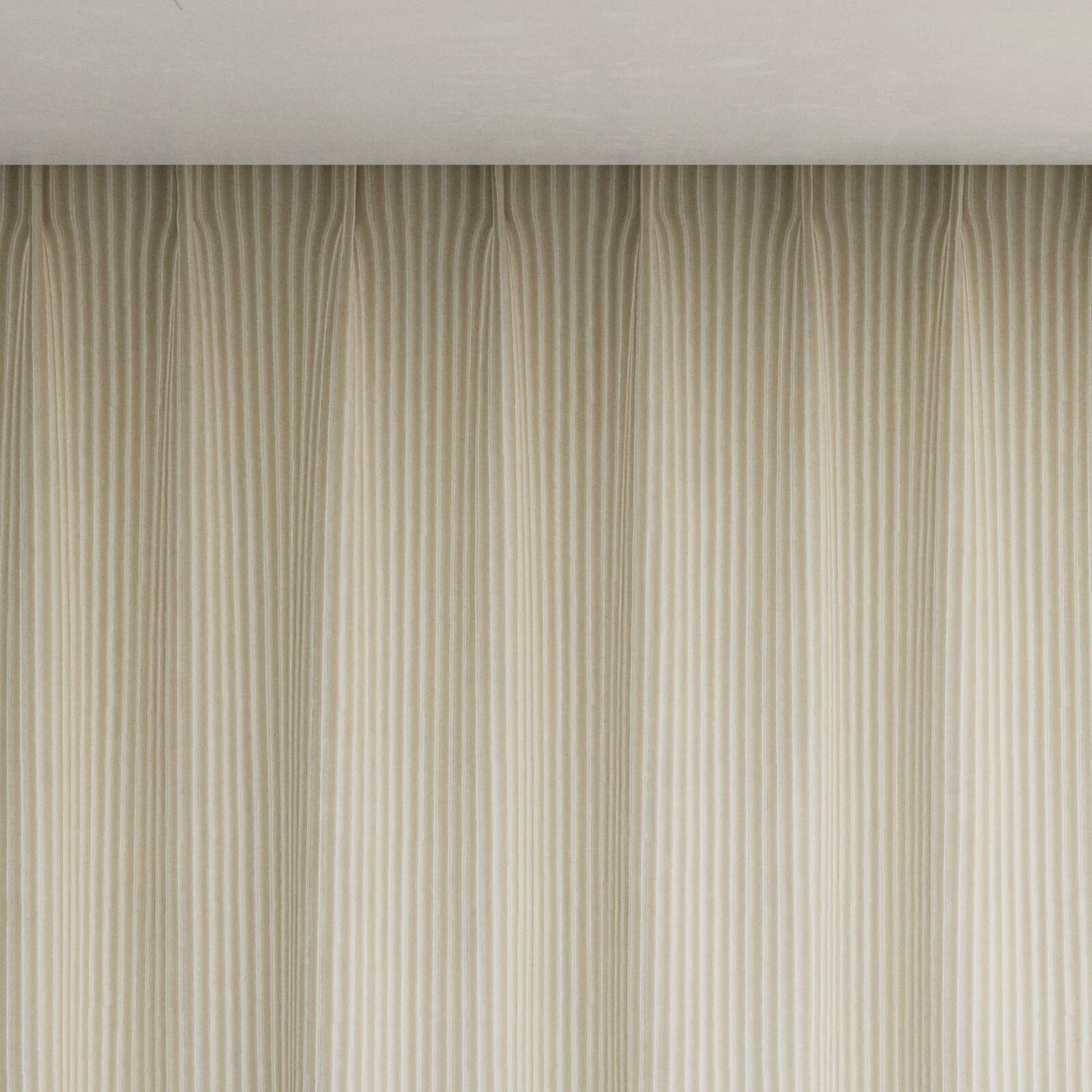 Top view of Embrace Sand, pinch pleat
