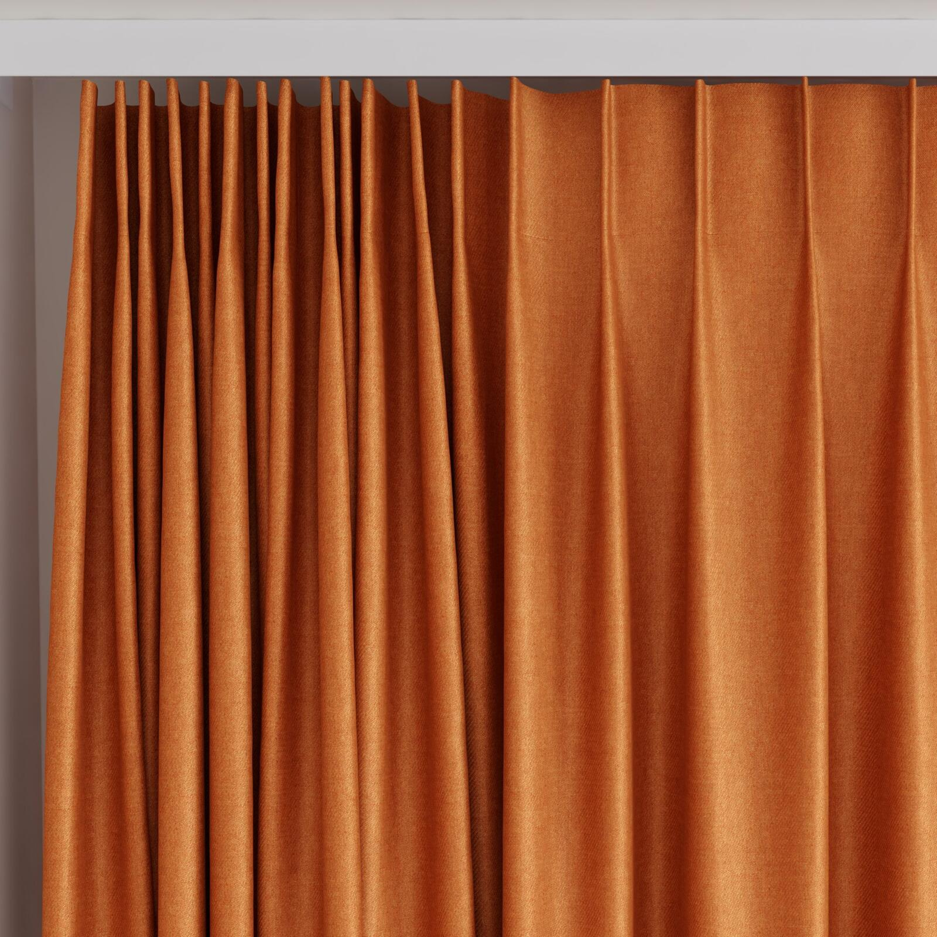Top view of Fiji Koi, on curtain rail